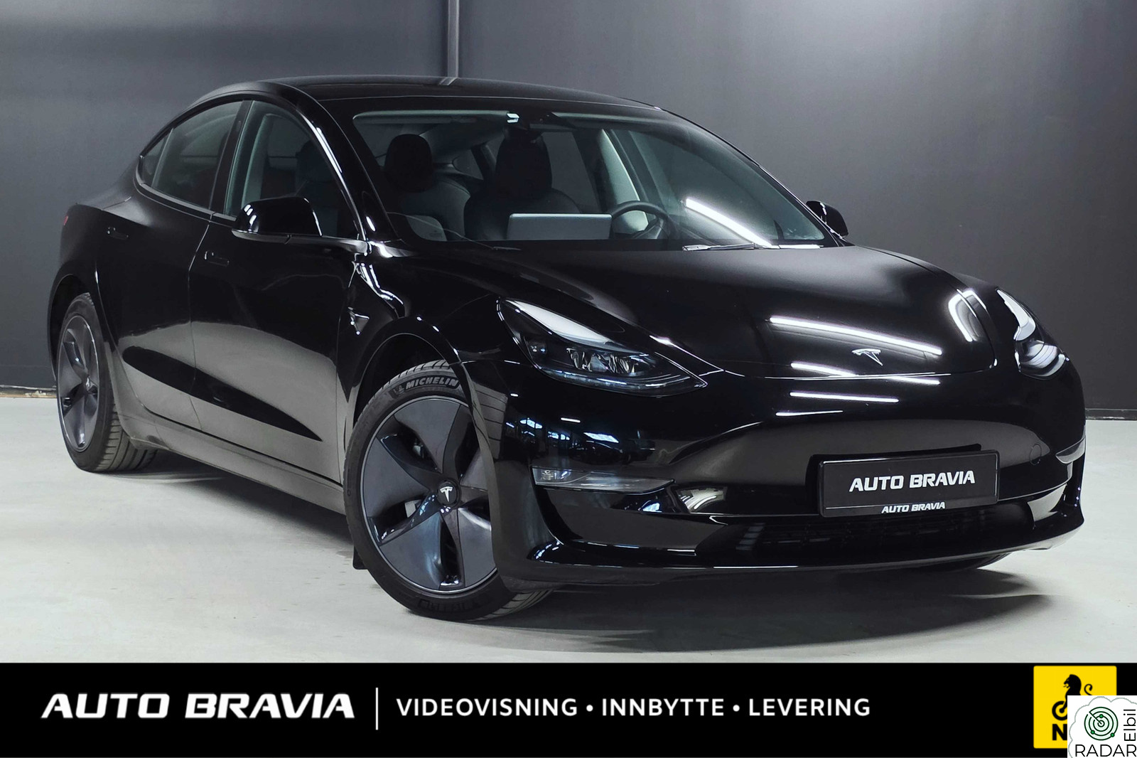TESLA Model 3 LONG RANGE/AWD/614KM/VARMEPUMPE/AMD/RATTVARME/NAF TEST+