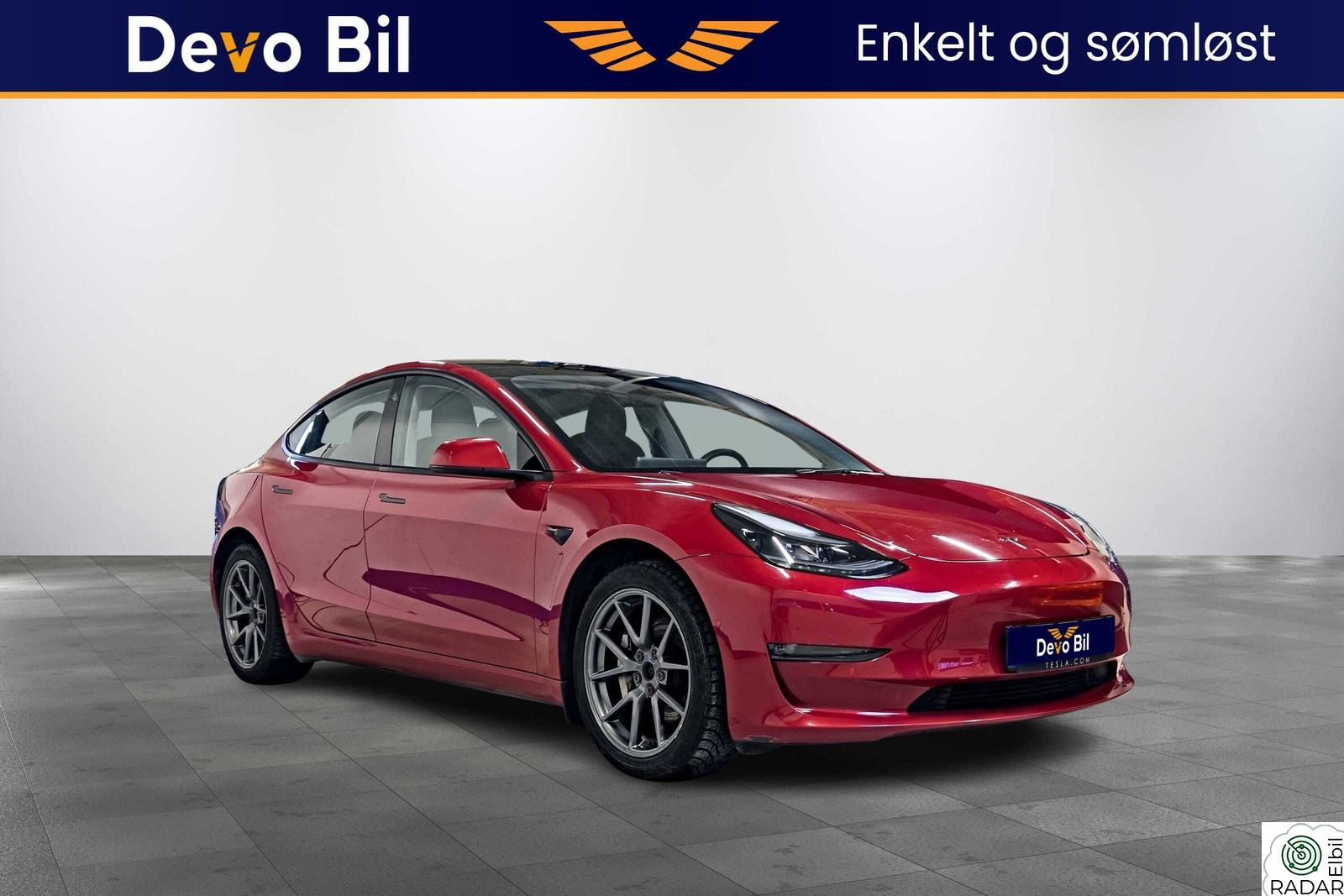 TESLA Model 3 LR AWD 580km/ Krok/ Varmep/ Garanti/ EU 11.27/ 1 Eier