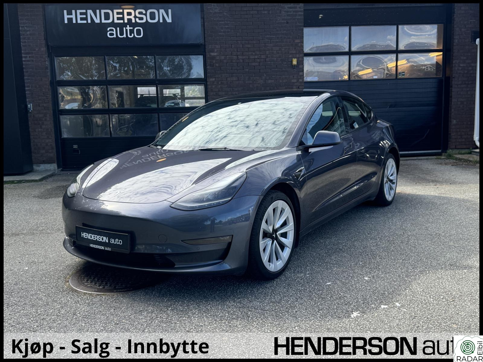 TESLA Model 3 Long Range AWD Lav km/1-eier/Skinn/Navi/Panorama/AP++