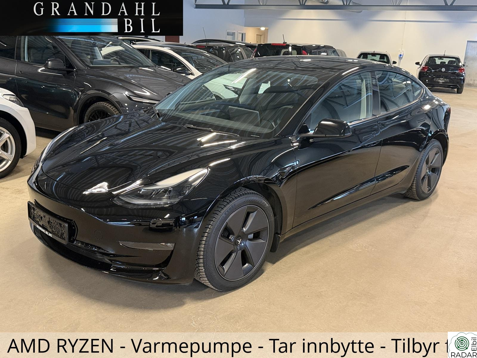 TESLA Model 3 LR - 4WD - Varmepumpe - AMD RYZEN - Tar innbytte