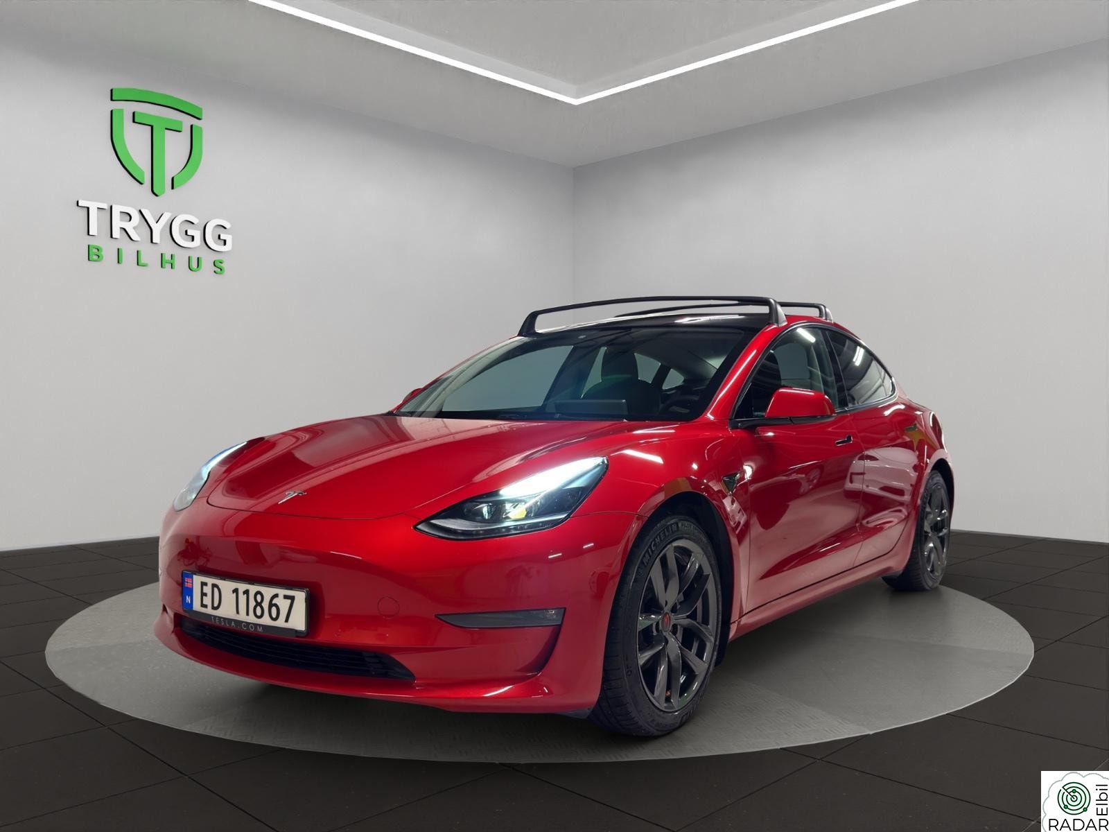 TESLA Model 3 Long Range AWD / Rattvarme / Garantiutløpstest / 1-Eier
