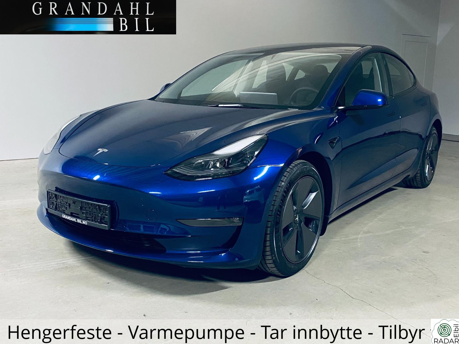 TESLA Model 3 LR - 4WD - Hengerfeste - Autopilot - Tar innbytte
