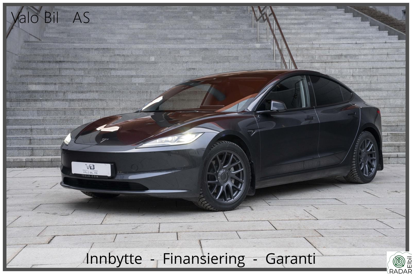 TESLA Model 3 Long Range / Highland / Mørklagte Vinduer bak /