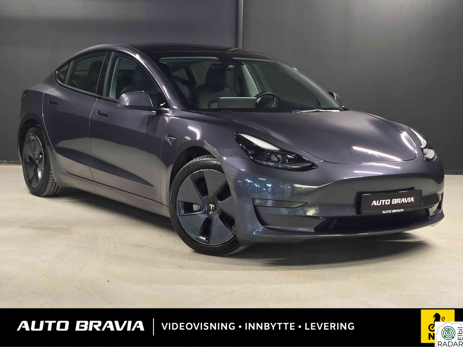 TESLA Model 3 LONG RANGE/DUAL MOTOR/614KM/KROK/AP/RATTVARME/NAF TEST+