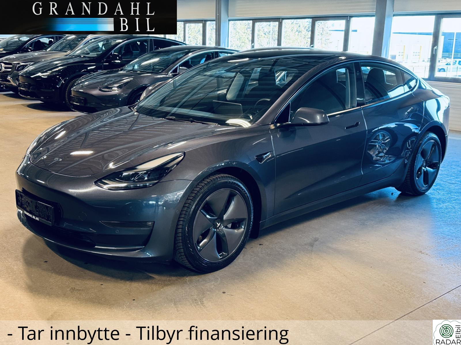 TESLA Model 3 LR 4 WD - Varme i ratt - VARMEPUMPE - TAR INNBYTTE