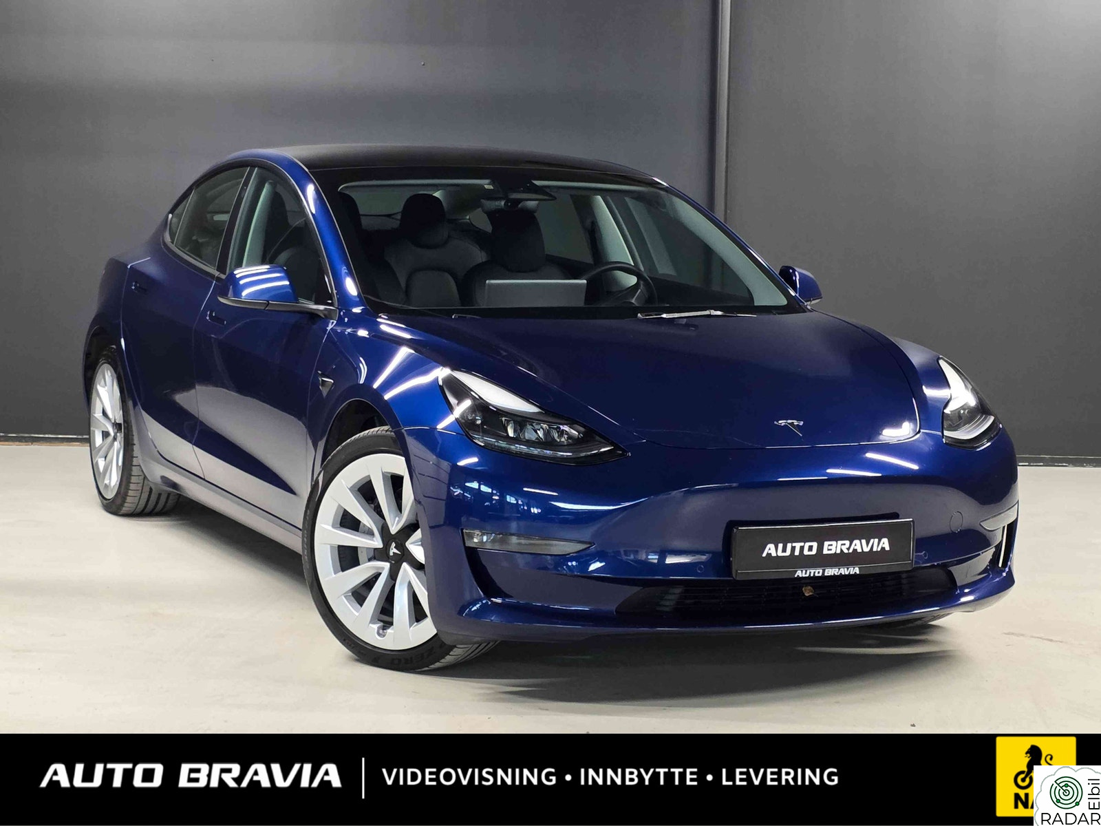 TESLA Model 3 LONG RANGE/DUAL MOTOR/614KM/AMD/RATTVARME/NAF TEST++++