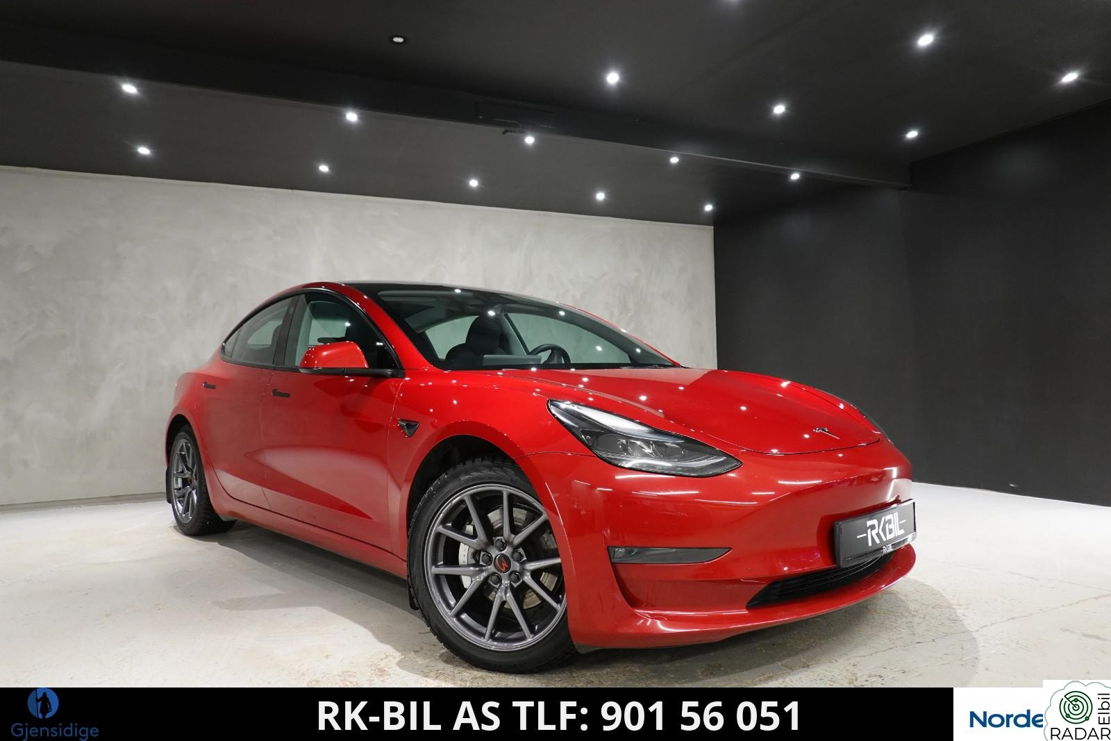 TESLA Model 3 LR AWD (602KM WLTP)/SKINN/HENGERFESTE/V.RATT/ACC/VP/++