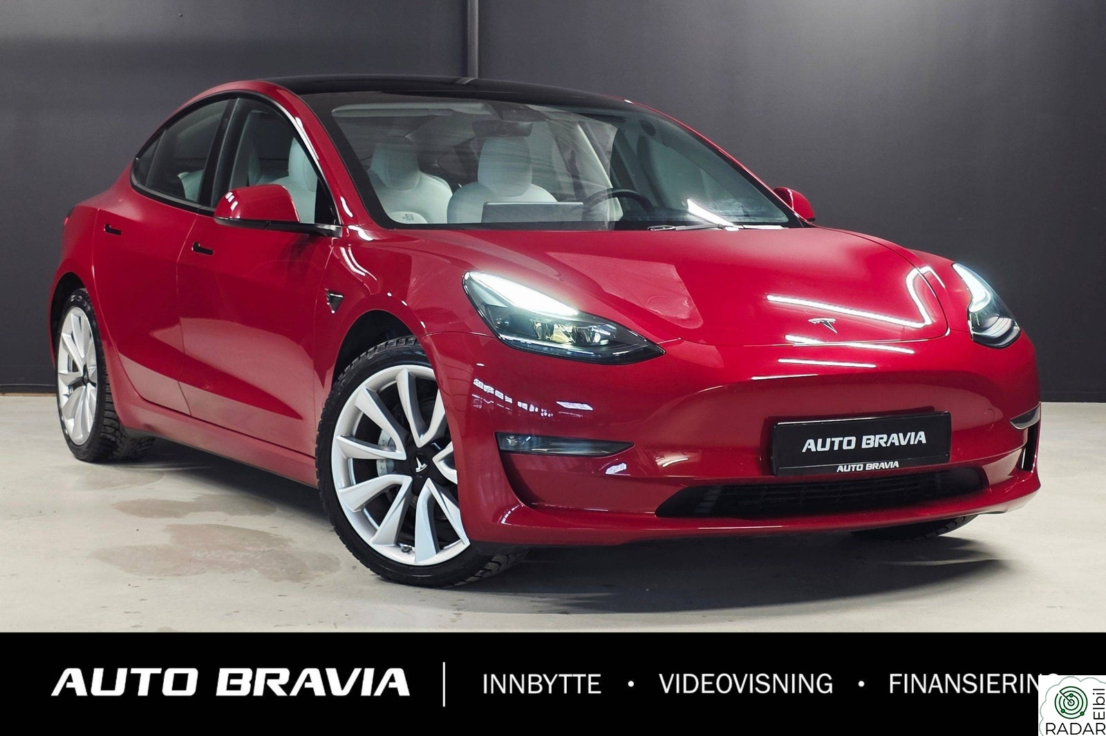 TESLA Model 3 LONG RANGE/AWD/614KM/ENHANCED AP/KROK/RATTVARME/MATRIX+