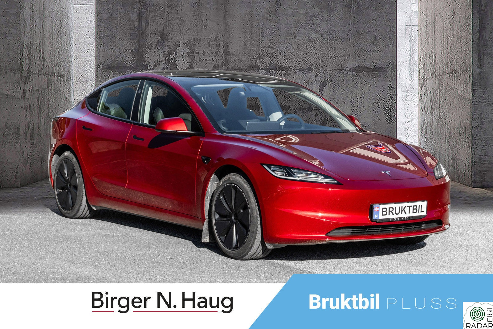 TESLA Model 3 Long Range AWD/Krok/Norsk/1-Eier