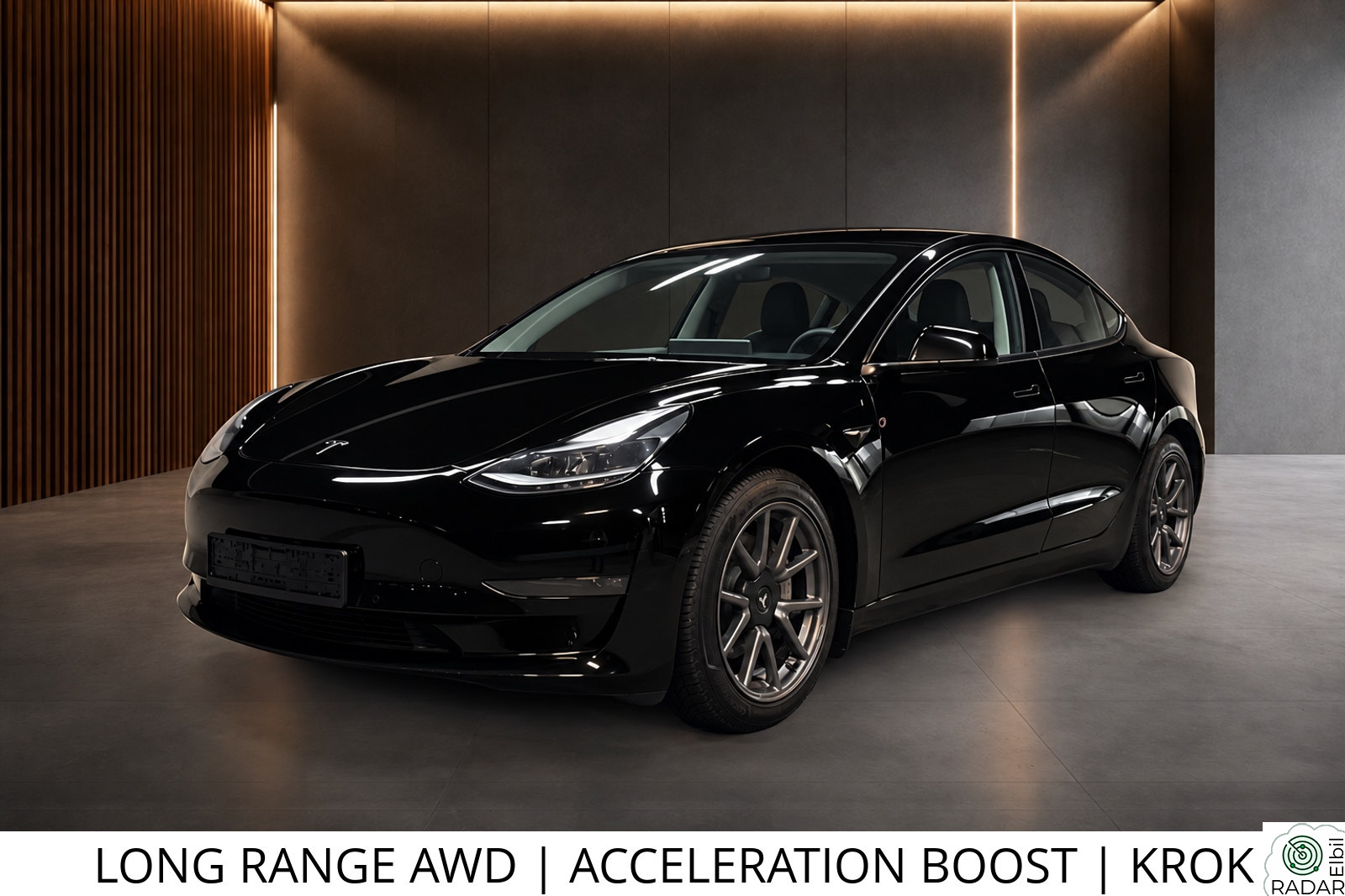 TESLA Model 3 AWD-LR-580KM-TO EIERE-PANO-VPUMPE-PREMIUM-12MND GARANTI