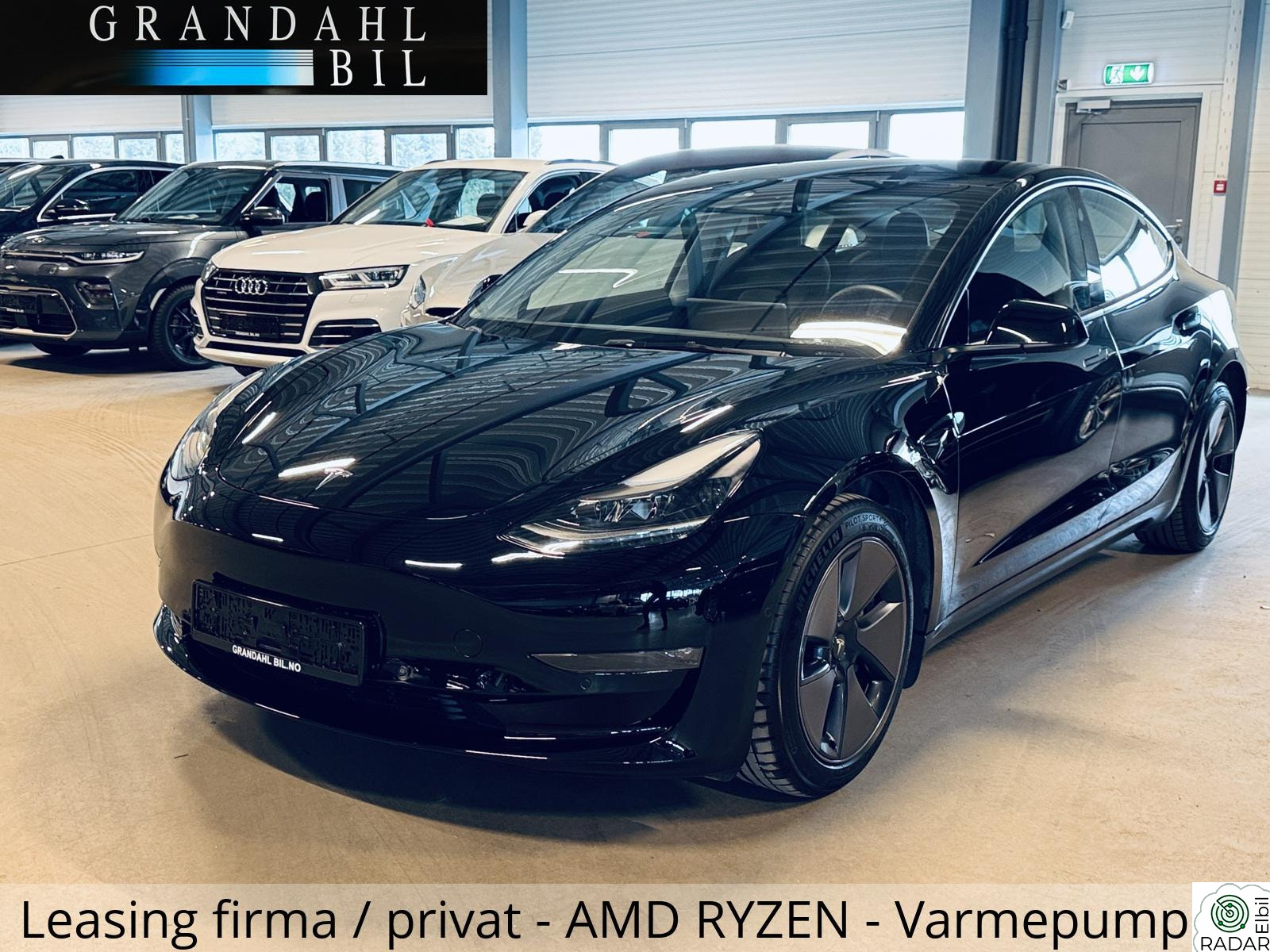 TESLA Model 3 LR - 4WD - Varmepumpe - Hengerfeste - LEASING