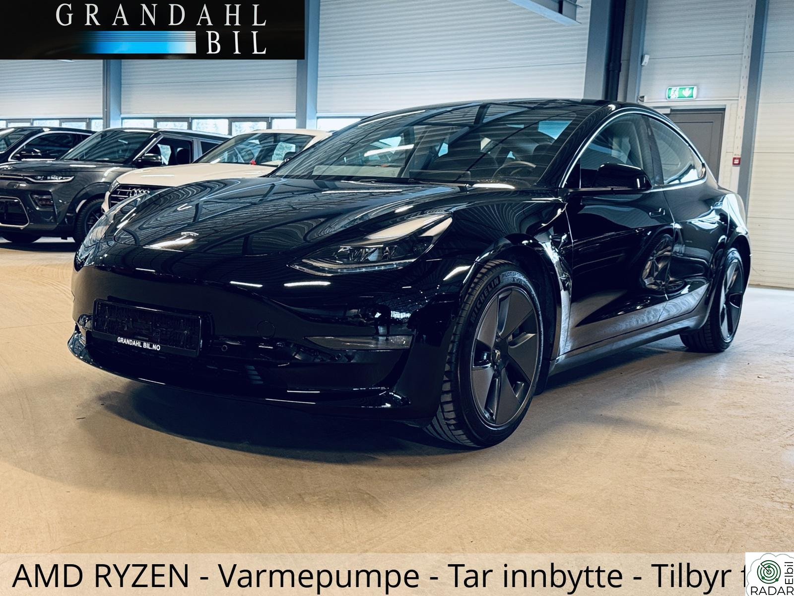 TESLA Model 3 LR - 4WD - Varmepumpe - AMD RYZEN - Tar innbytte