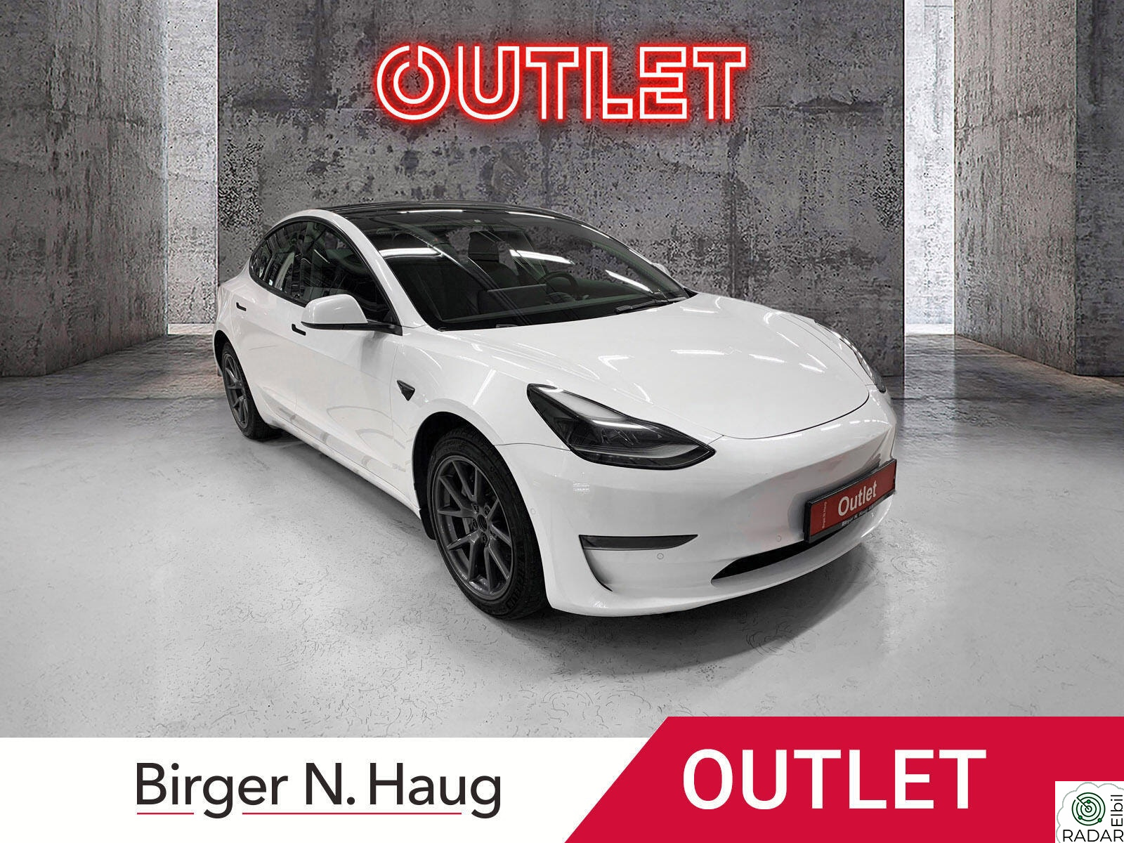 TESLA Model 3 Long Range AWD |Outlet|NORSK BIL|S+V|LEVERINGSKLAR|