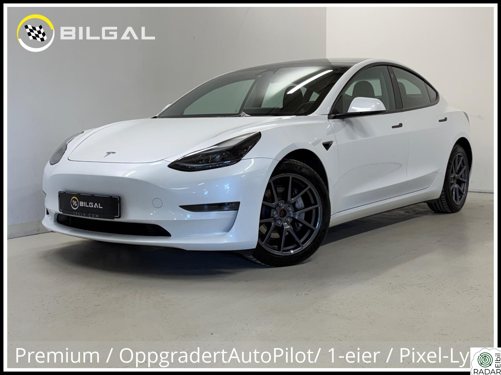 TESLA Model 3 LongRange 498HK 4x4 HelSort Skinn HiFi 602KM EAP