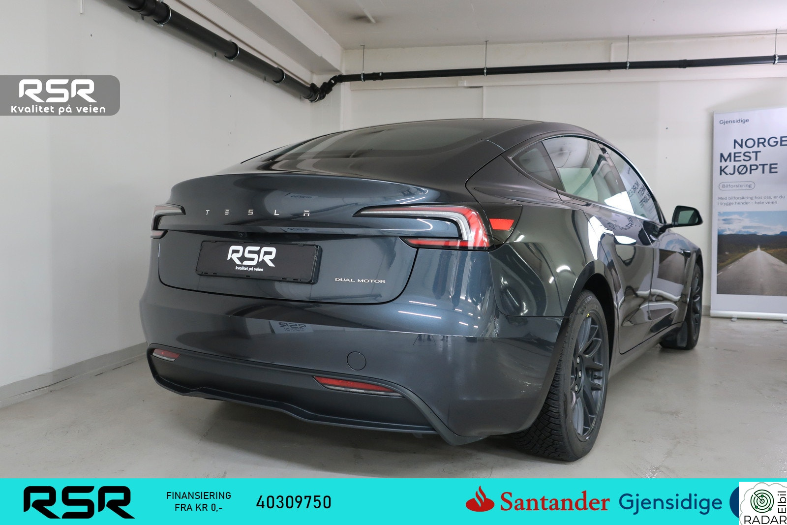 TESLA Model 3 Long Range AWD - premium - 629wltp - finans!