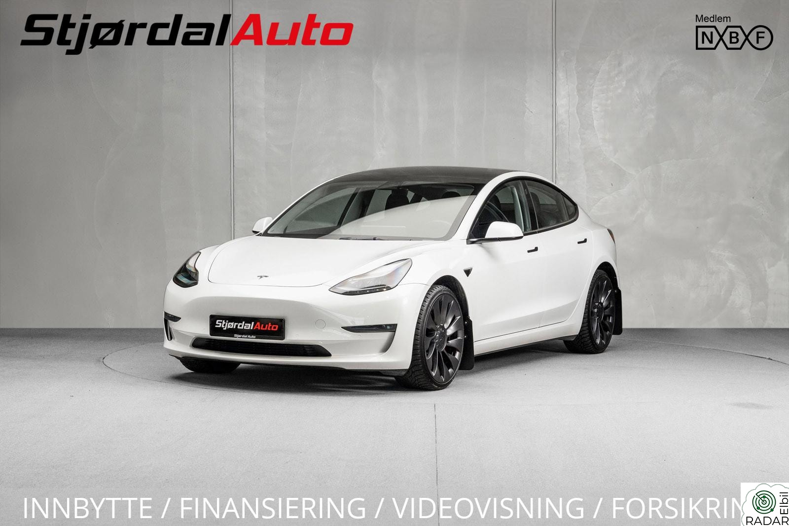 TESLA Model 3 AWD Performance 547WLTP/NYSERVICE/LED/20"/PANO/NAVI/ACC