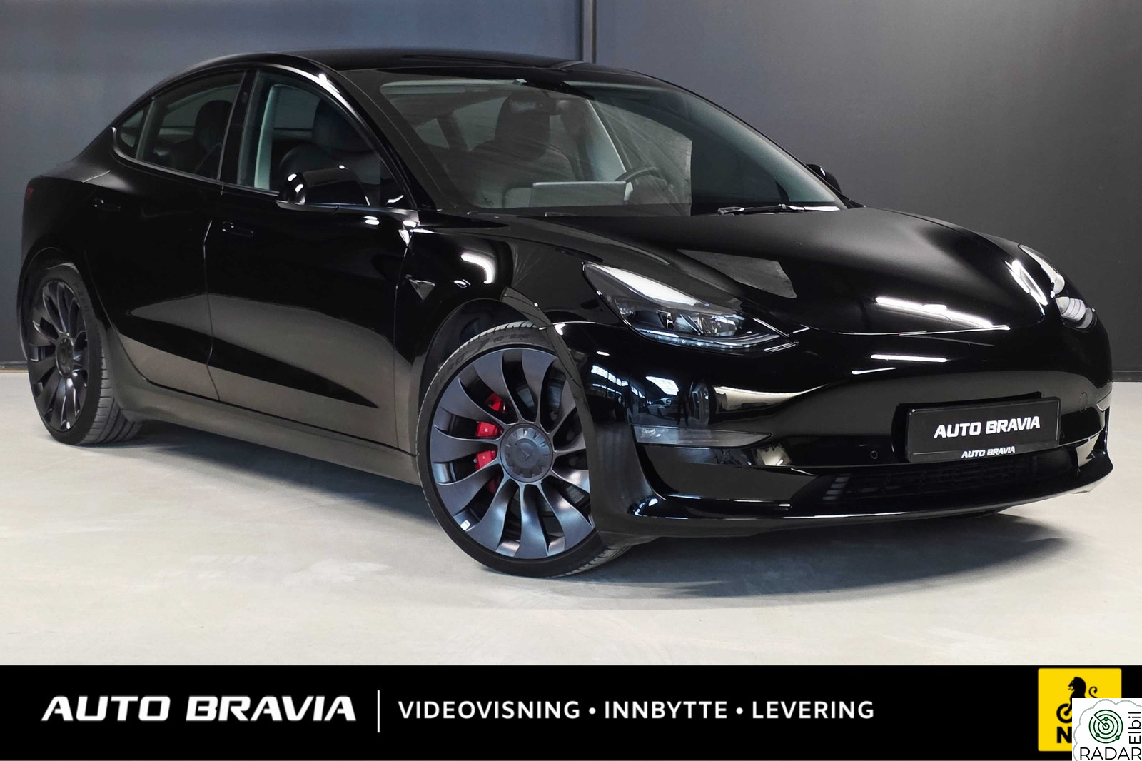 TESLA Model 3 PERFORMANCE/DUAL MOTOR/567KM/RATTVARME/AUTOPILOT/NAF+