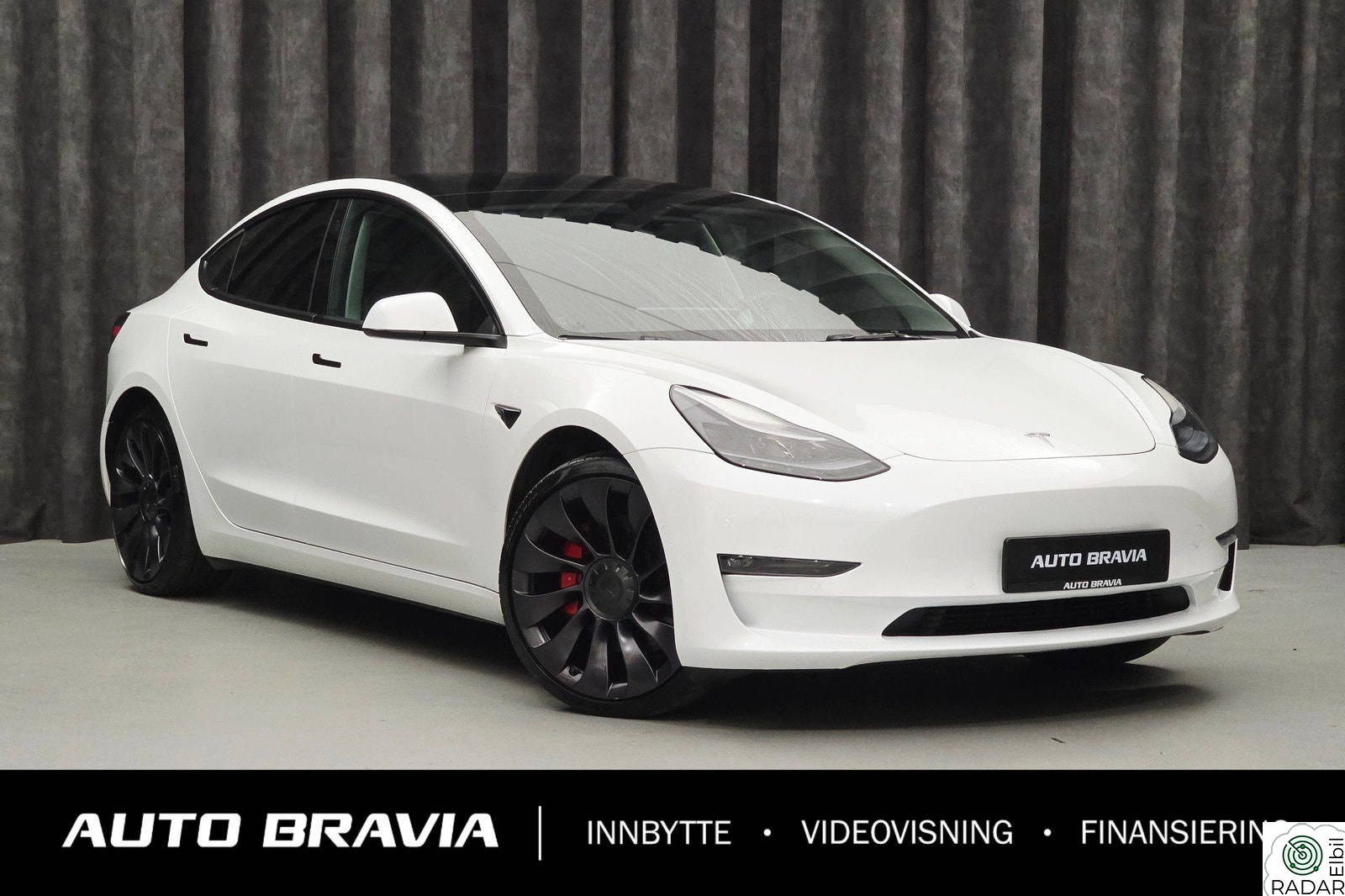 TESLA Model 3 PERFORMANCE/DUAL MOTOR/547KM/RATTVARME/AMD/VARMEPUMPE++