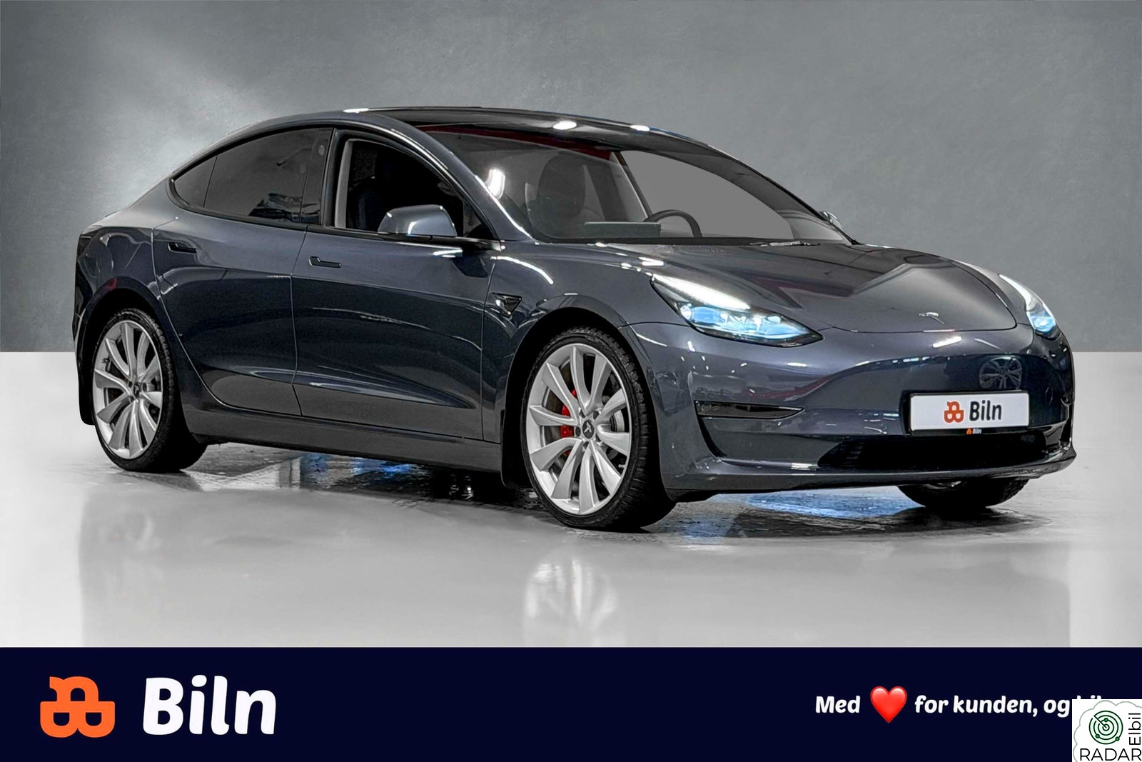TESLA Model 3 Performance AWD /HIFI/ACC/Brembo/Skinn/Pano/2x20 felger