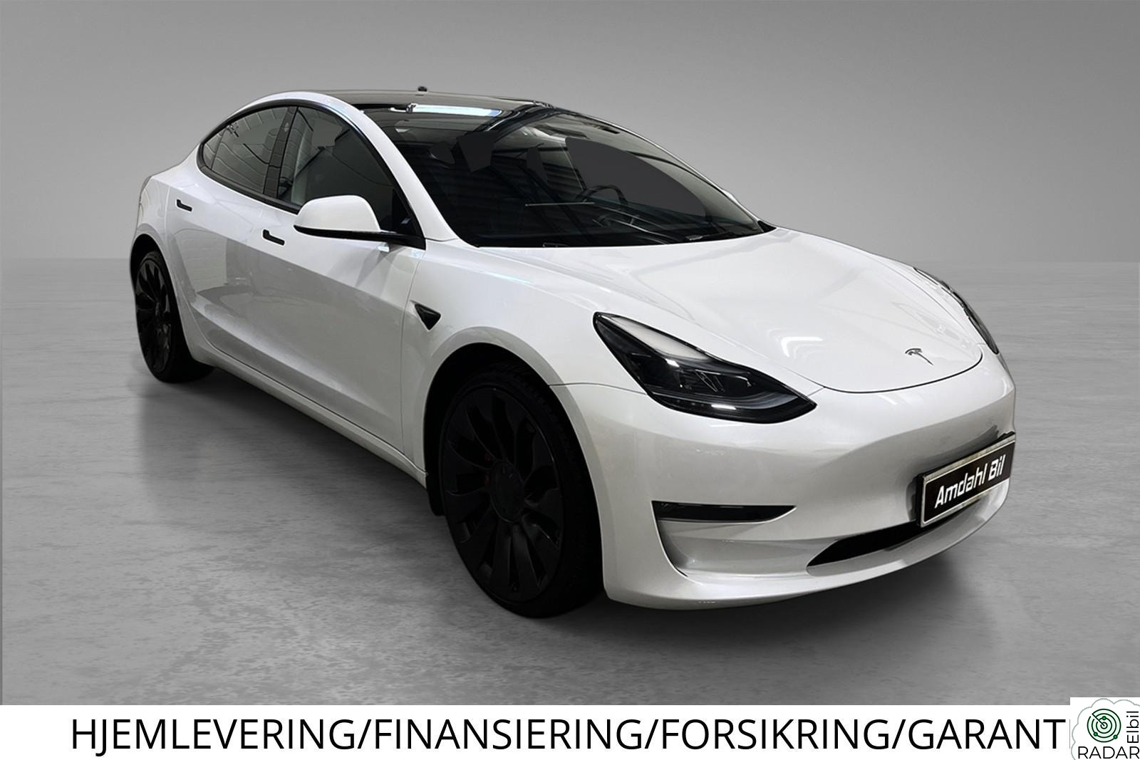 TESLA Model 3 Performance/Premium/Skinn/ACC/Autopilot/Lavkm/547km