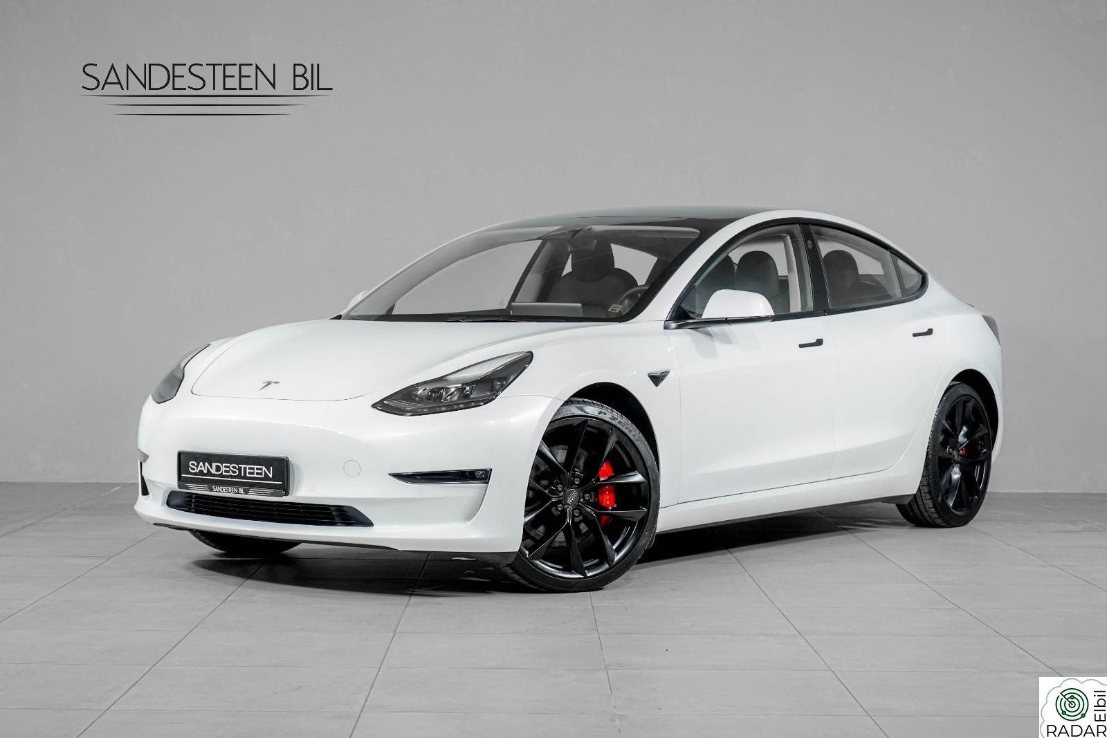 TESLA Model 3 PERFORMANCE/SKINN/AUTOPILOT/PANORAMA TAK/VINTERPAKKE
