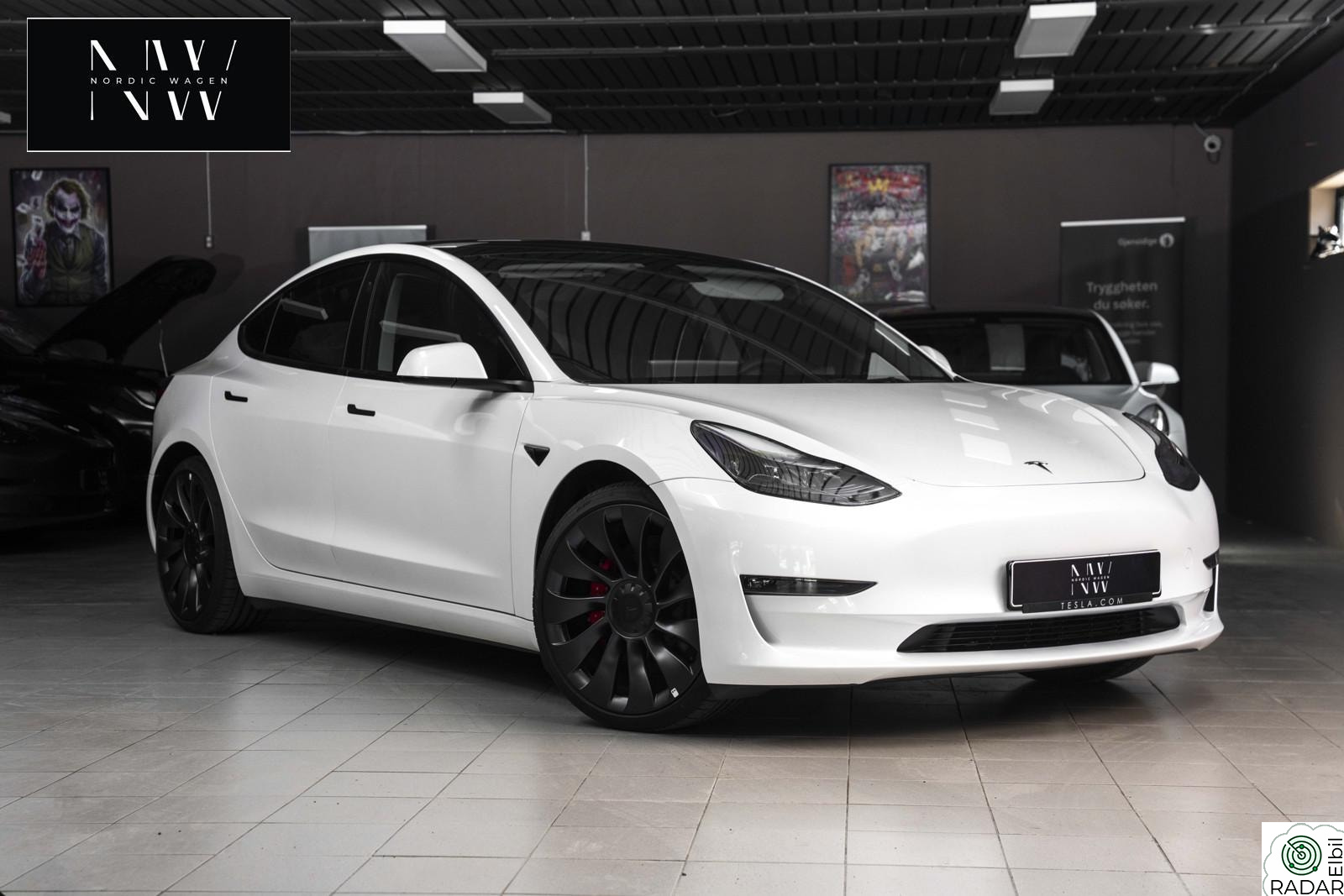 TESLA Model 3 AWD Performance Autopilot Varmepumpe Krok LAV.KM
