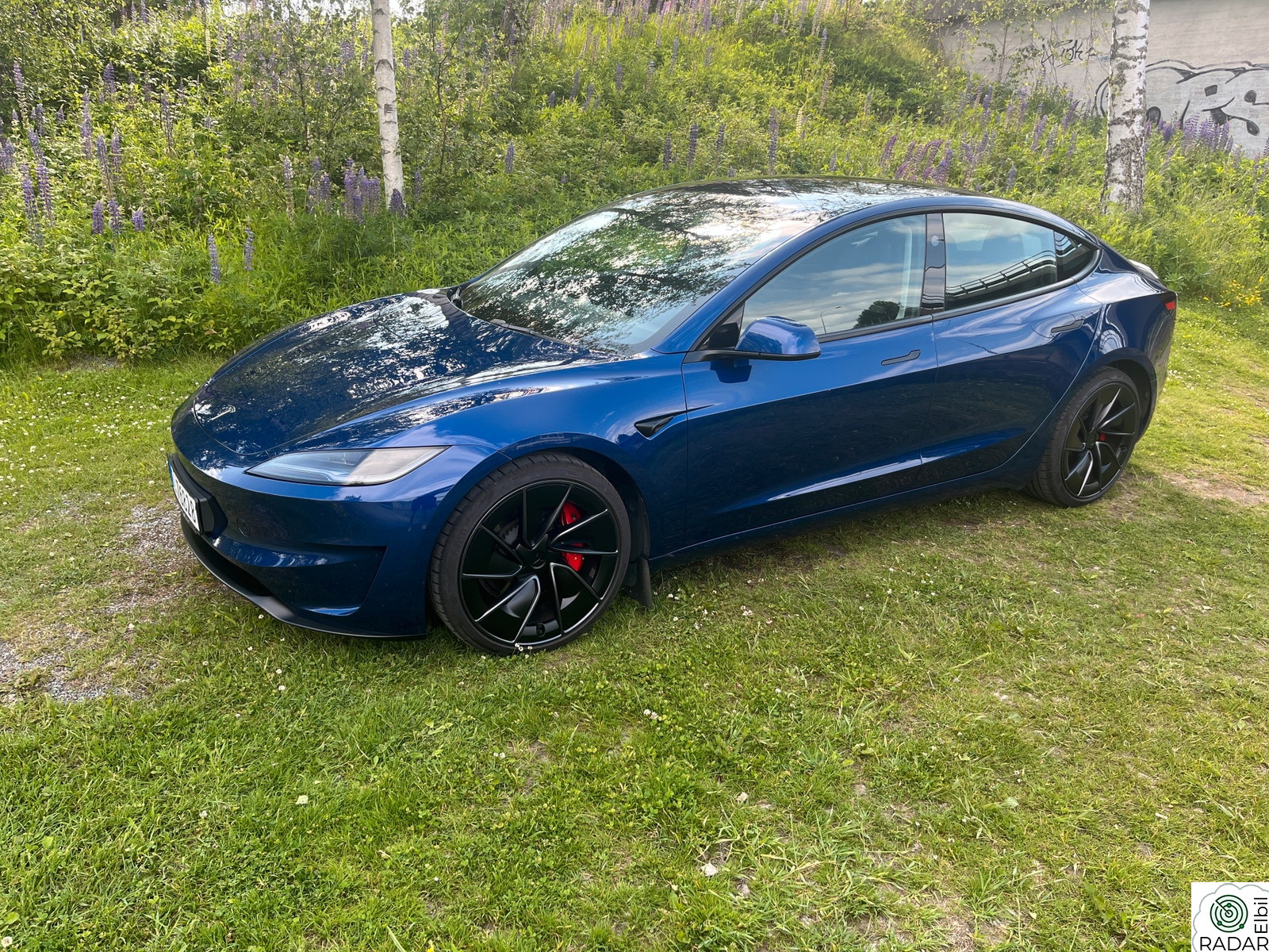 TESLA Model 3 Performance/20" Warp S+V/Blinklys+gir fra S3XY