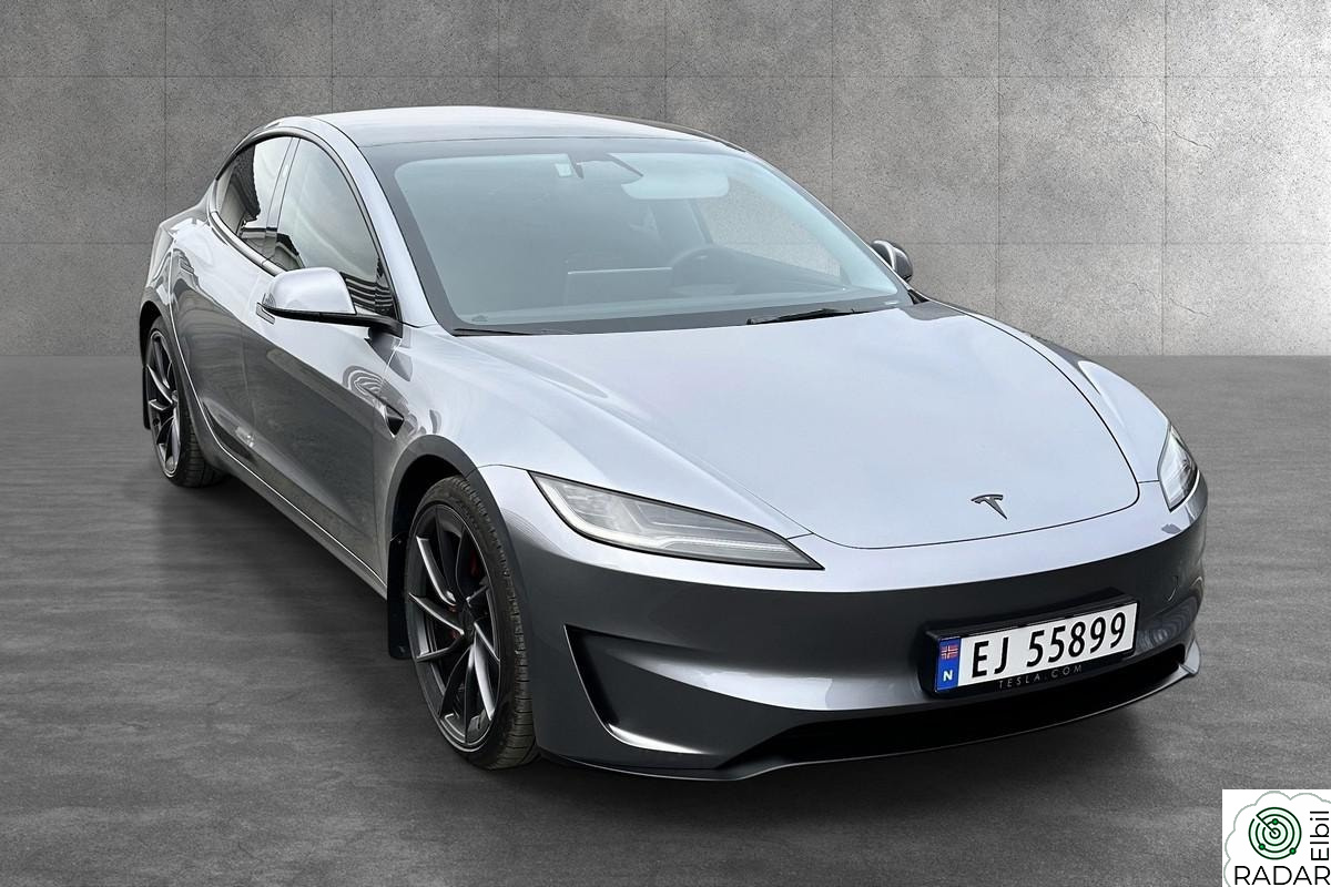 TESLA Model 3 PERFORMANCE AWD QUICKSILVER 627HK NORSK BIL ++