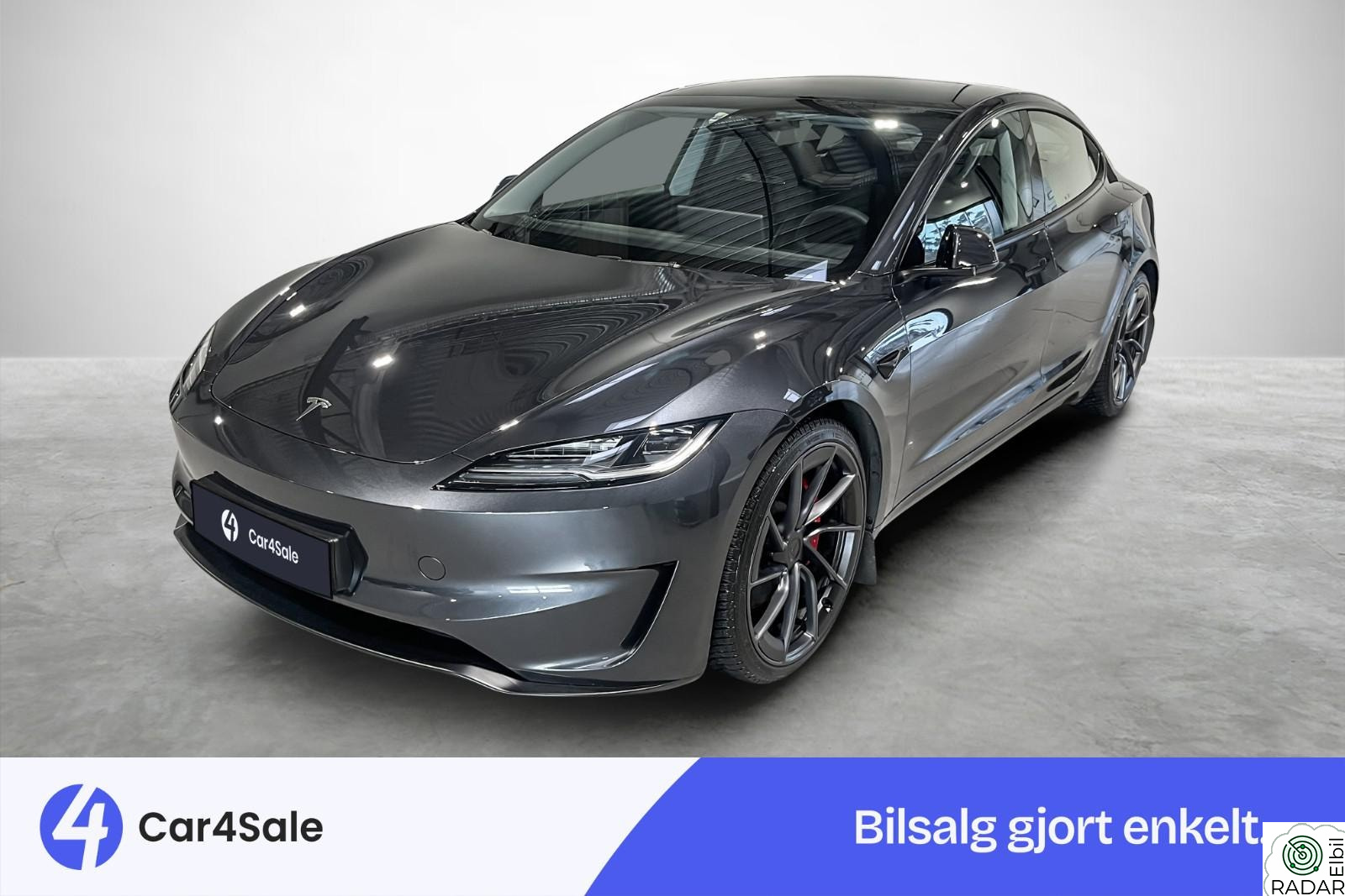 TESLA Model 3 Performance Highland 627hk AWD / 528km / Ventilert/ S+V