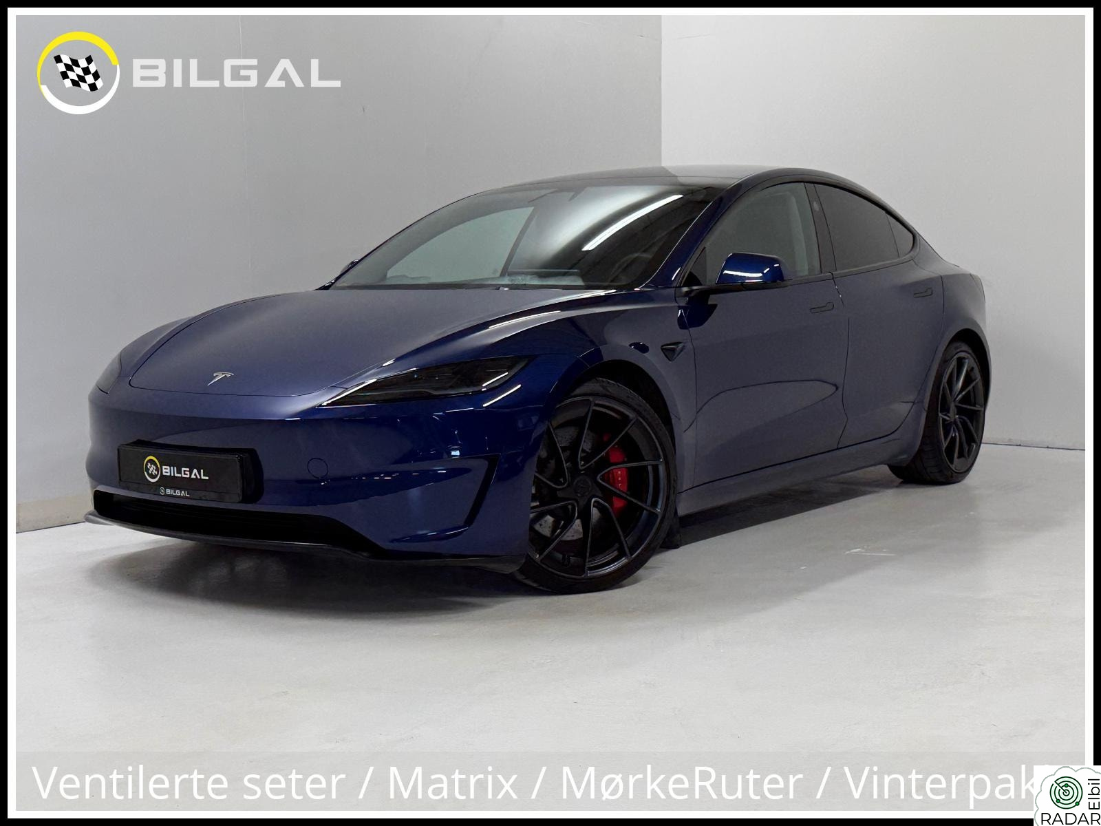 TESLA Model 3 Performance Highland 4x4 SortOptikk Carbon HiFi Insane