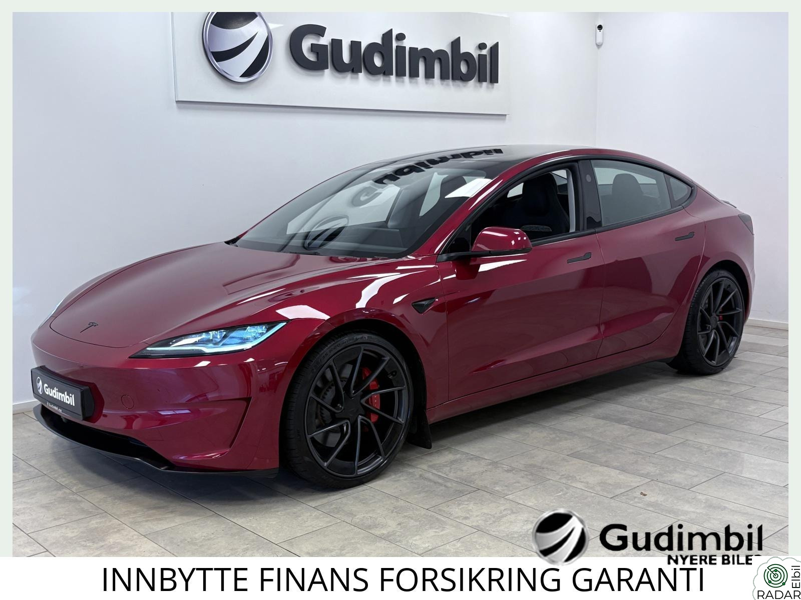 TESLA Model 3 PERFORMANCE/571KM WLTP/4x4/SKINN/KARBON/SVÆRT VELHOLDT