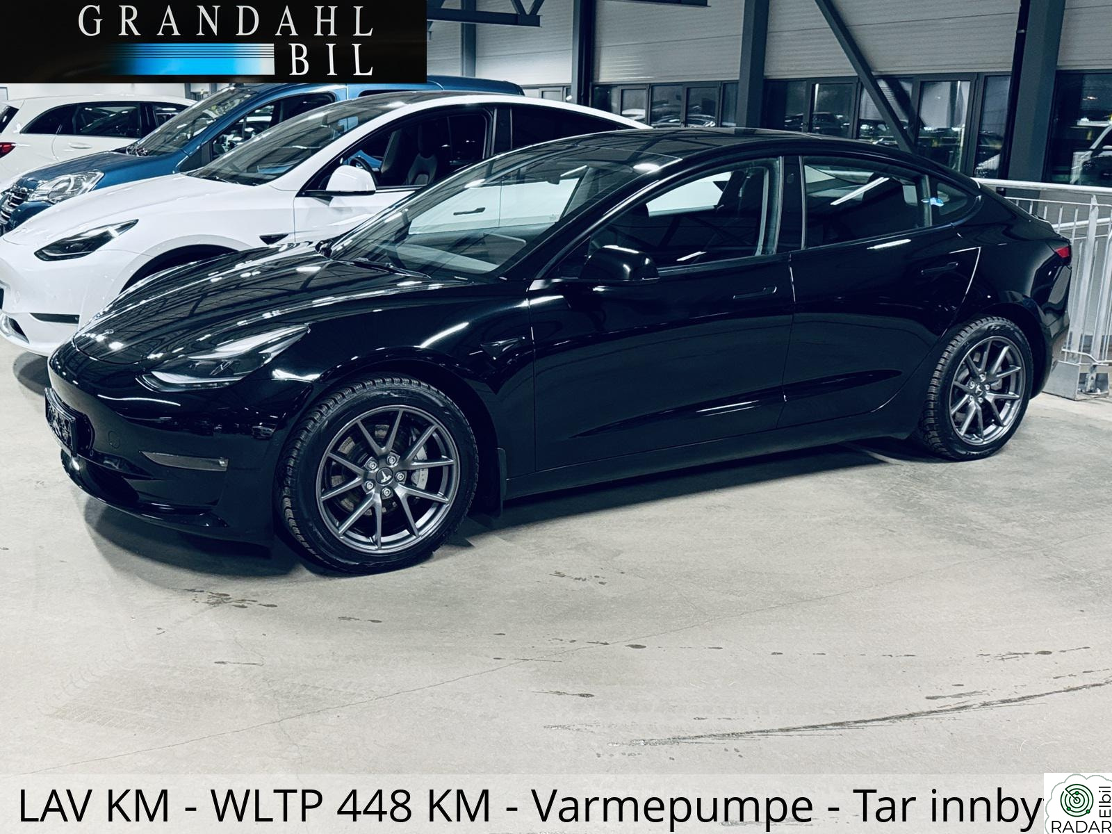 TESLA Model 3 SR + -Varmepumpe - Varme i ratt - Tar innbytte