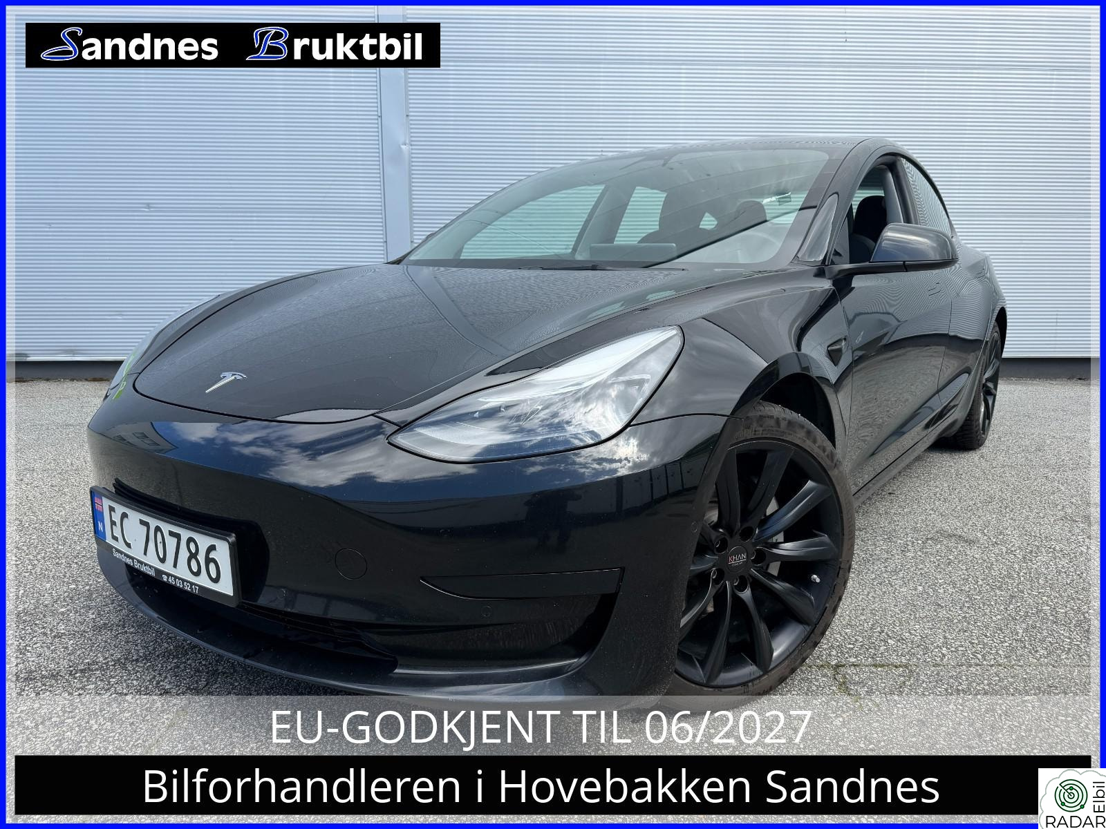 TESLA Model 3 SR KAMERA,NETFLIX,SPOTIFY,OPPVARMET RATT & ALLE SETER