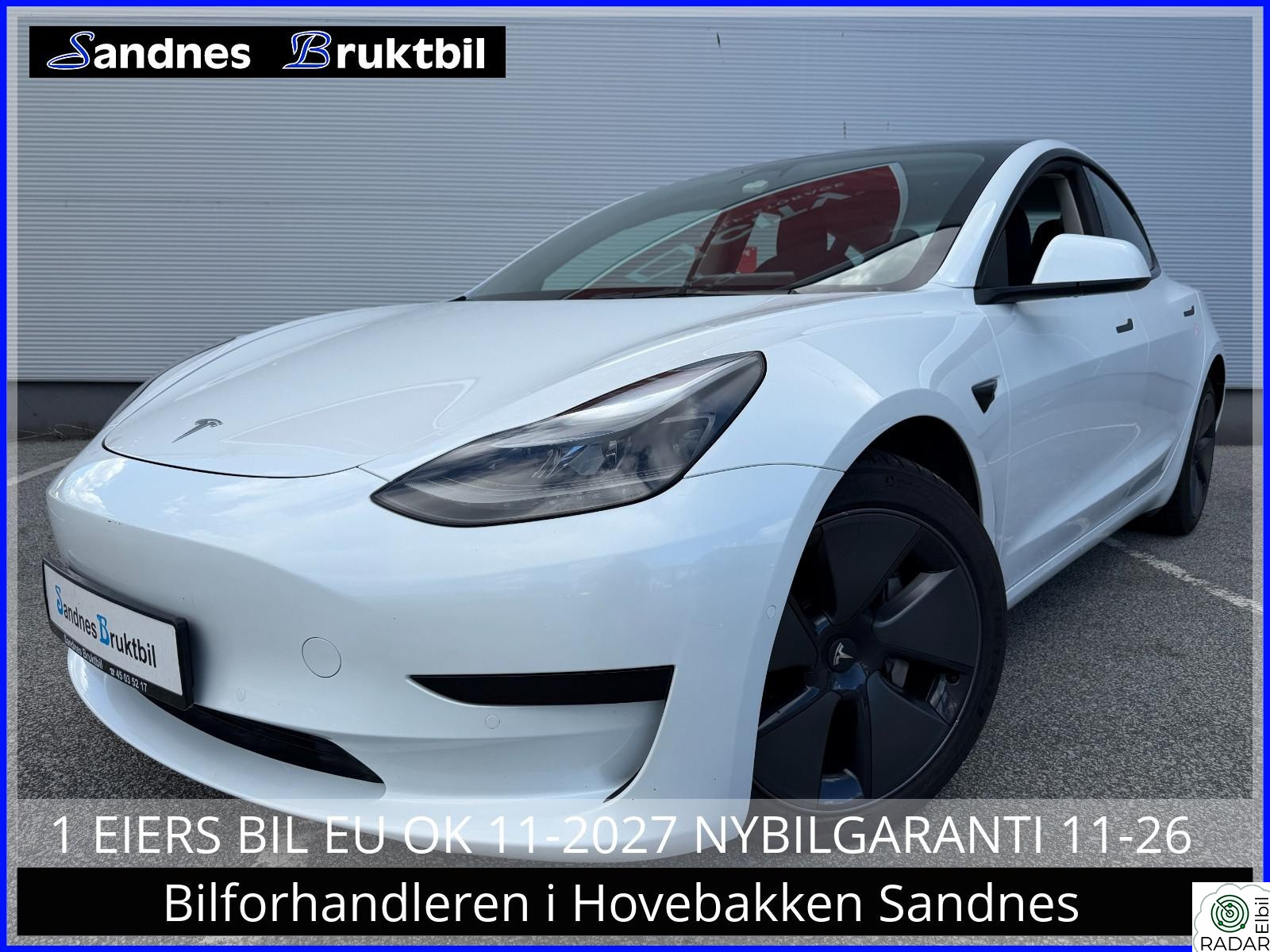 TESLA Model 3 SR KAMERA,NETFLIX,SPOTIFY,OPPVARMET RATT & ALLE SETER