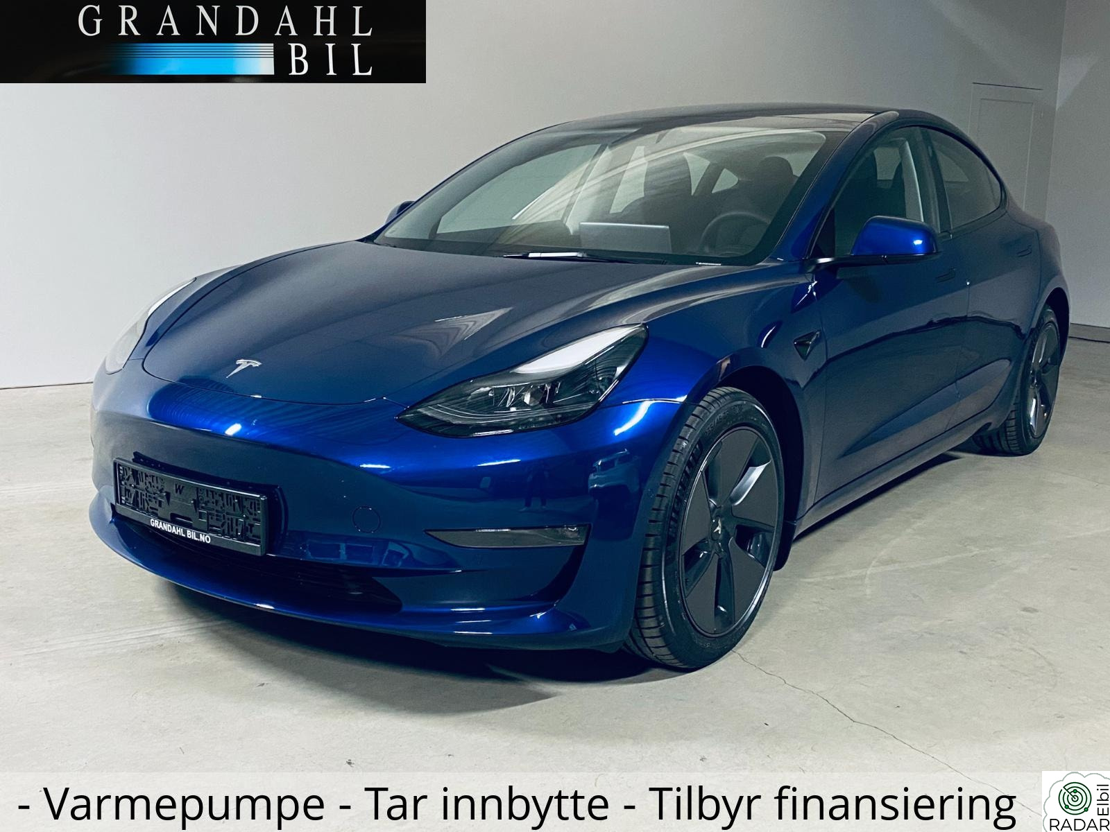 TESLA Model 3 SR + - Varmepumpe - Varme i ratt - Tar innbytte
