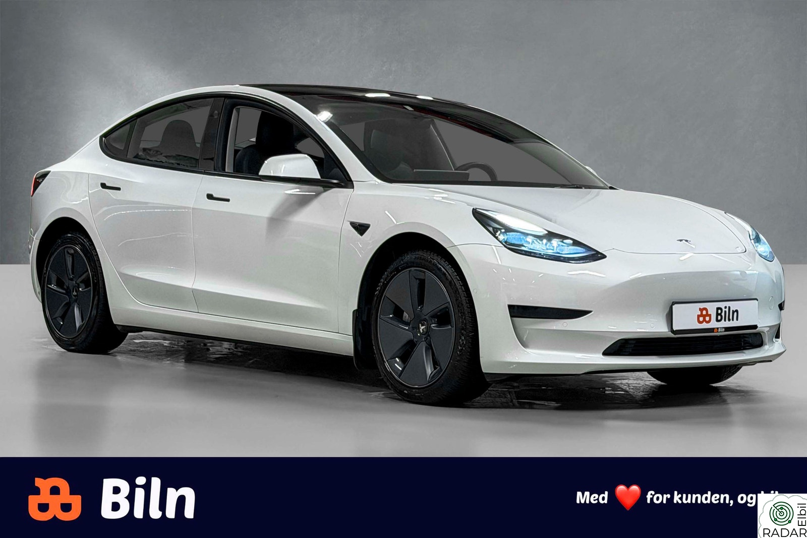 TESLA Model 3 SR 448km WLTP / ACC/Skinn/Pano/R.kam/LED/Varmepumpe