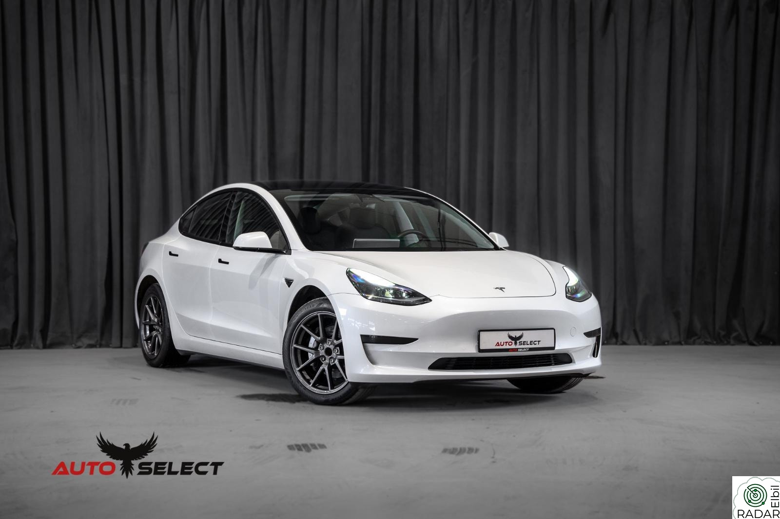 TESLA Model 3 Standar Range Plus/Varmepumpe/Premium/R.Kam/Sort Skinn