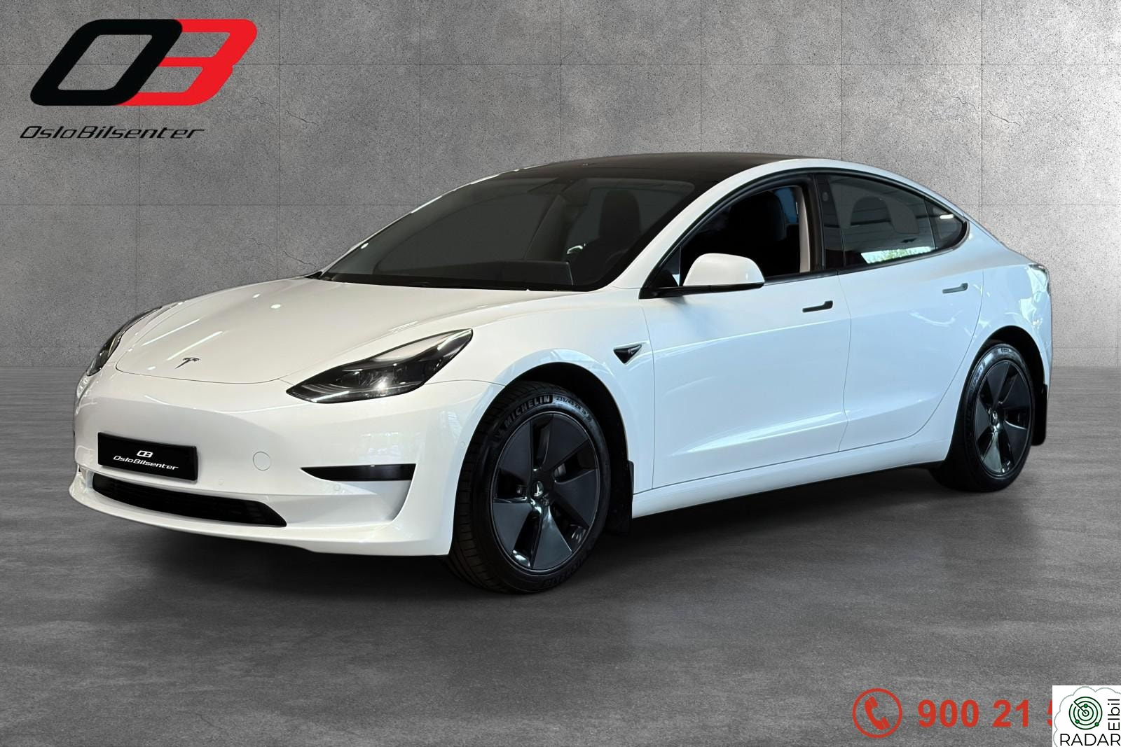 TESLA Model 3 LONG RANGE/SKINN/PANO/LAV KM/2xSKJERM/NAVI/DAB+/APP/+