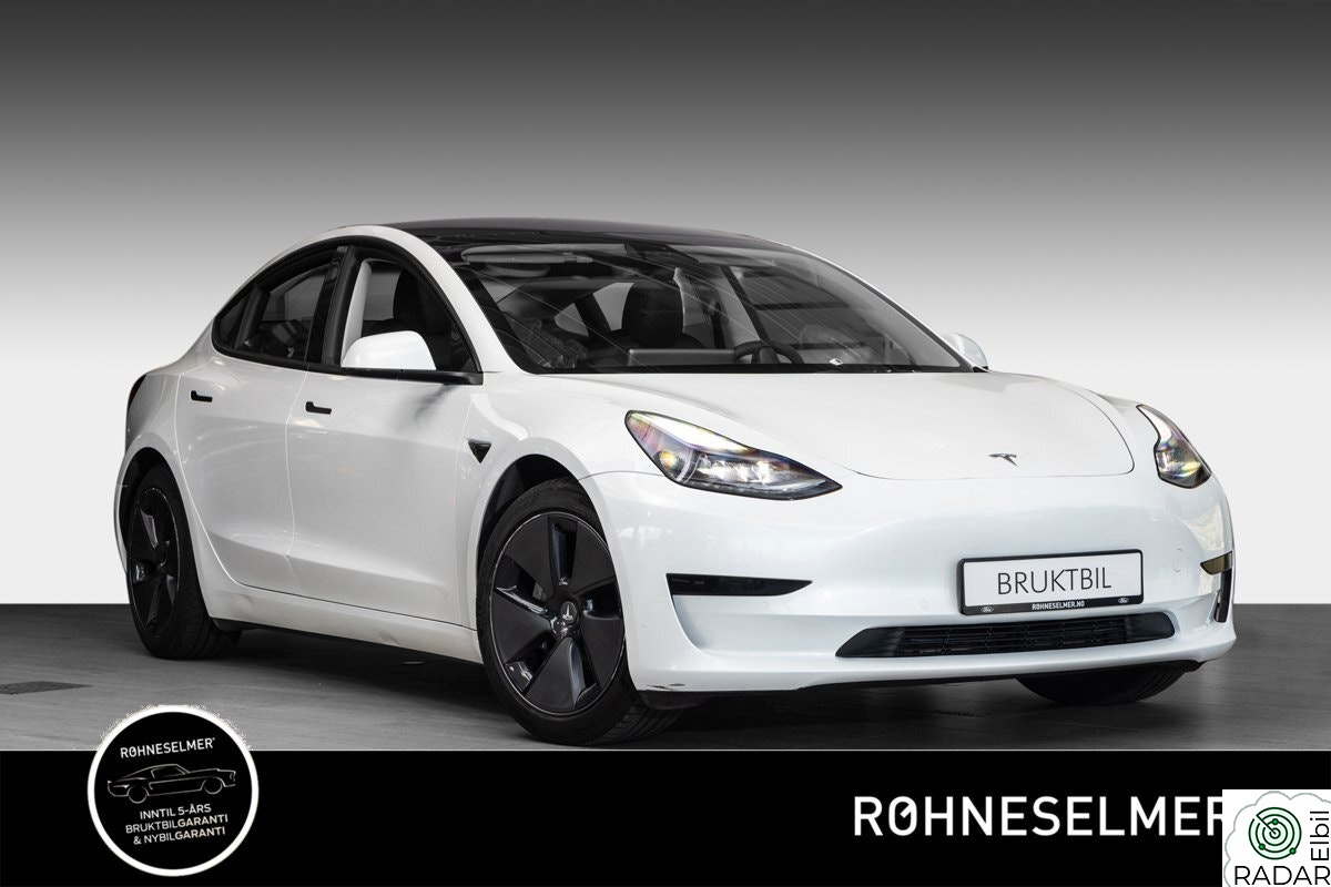 TESLA Model 3 Standard Range Plus/Sort optikk/Skinn/R.kam/innbytte ++
