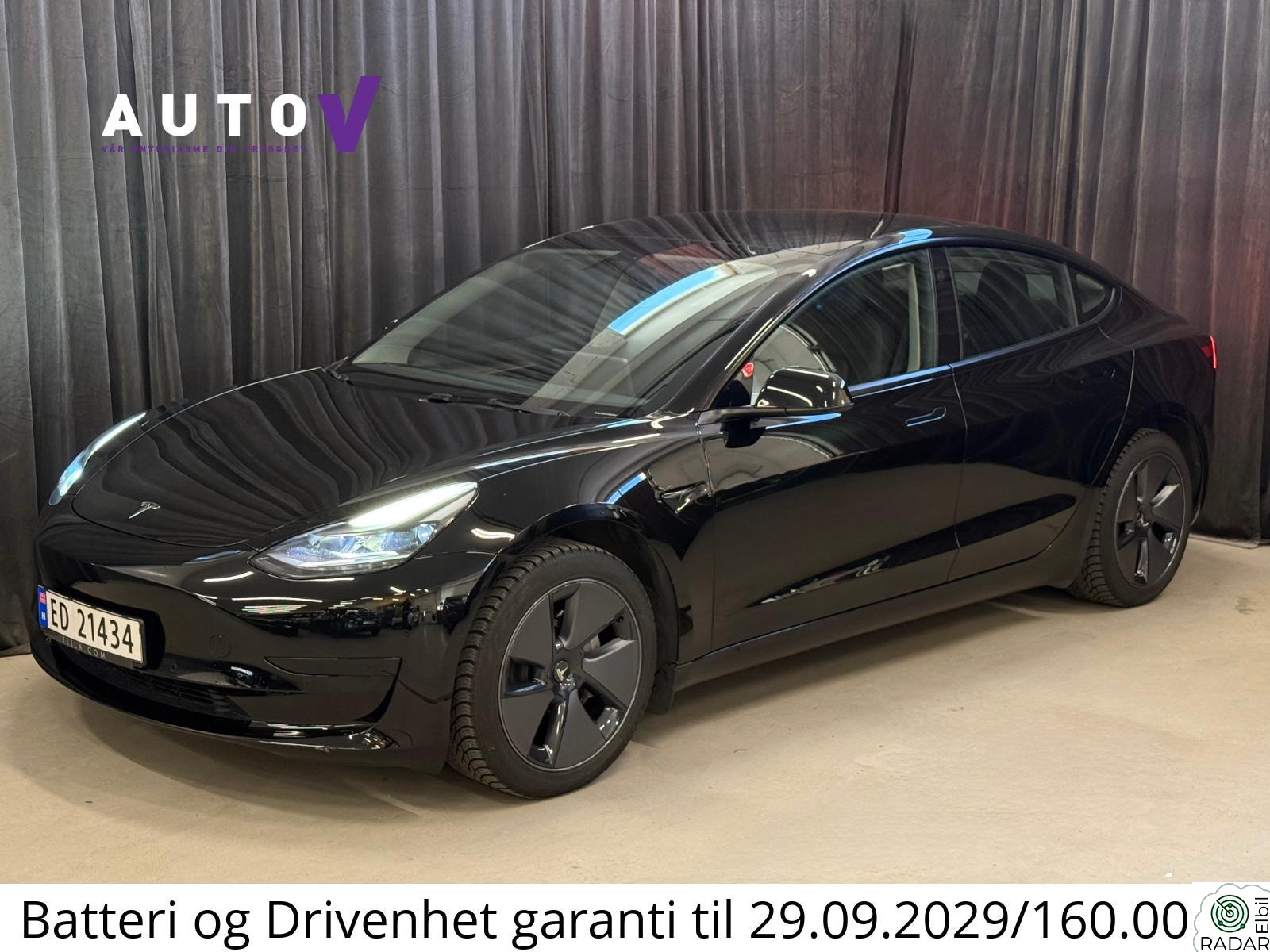 TESLA Model 3 Standard Range Plus EnhancedAutopilot/Hengerfeste/1eier
