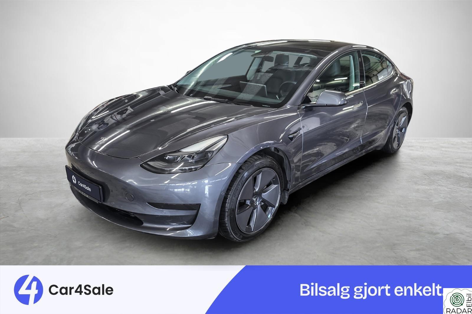 TESLA Model 3 SR / 491km / Autopilot / Varmepumpe / Krok / 18"S+18"V+