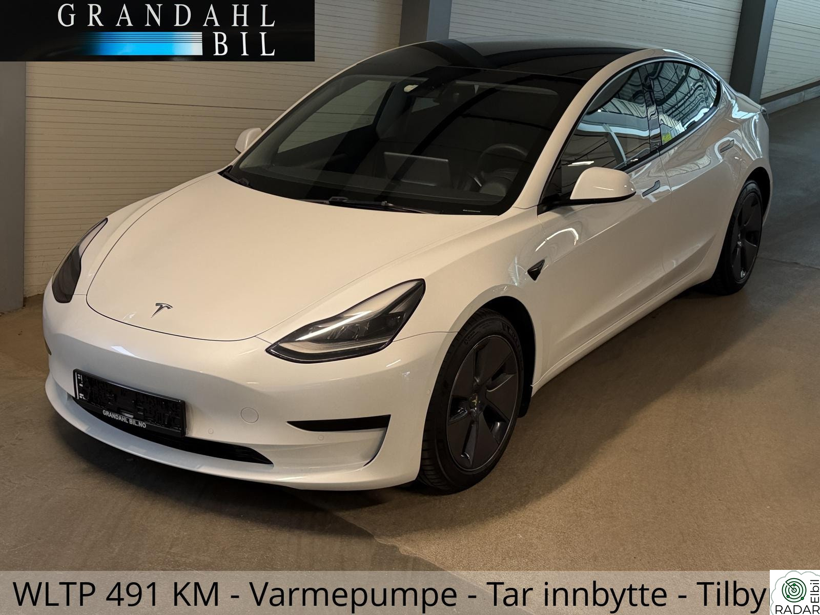 TESLA Model 3 SR + -Varmepumpe - AMD RYZEN - Tar innbytte