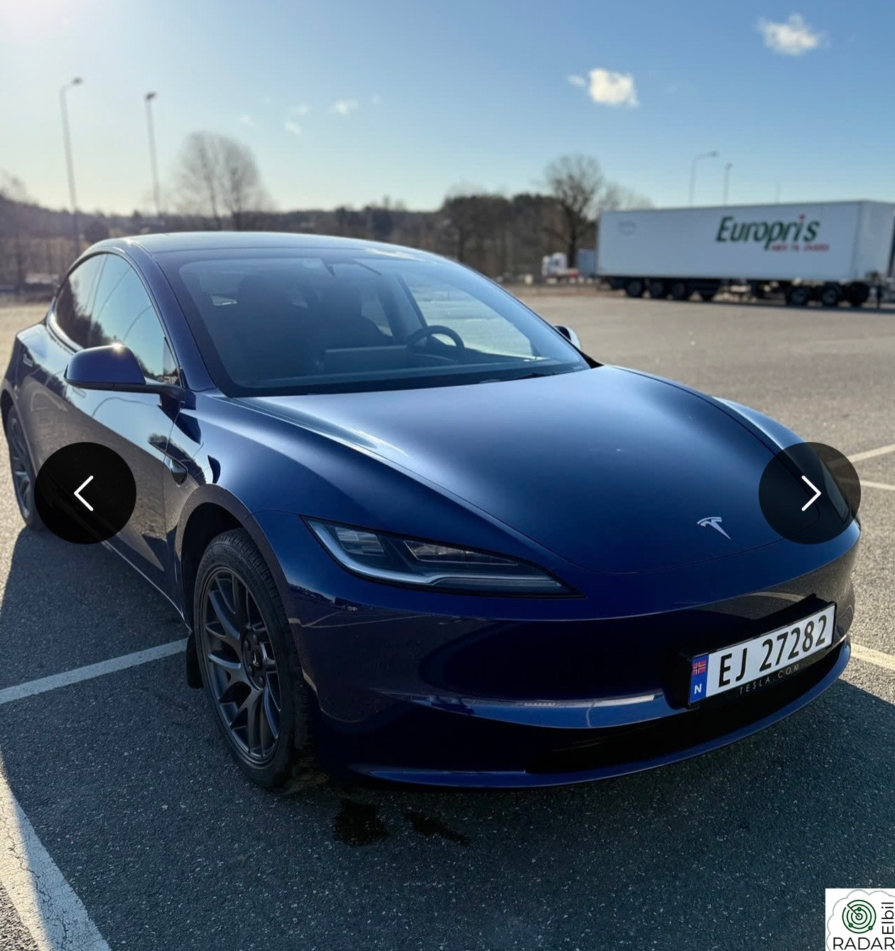 TESLA Model 3 RWD 283hk Highland Deep blue metallic