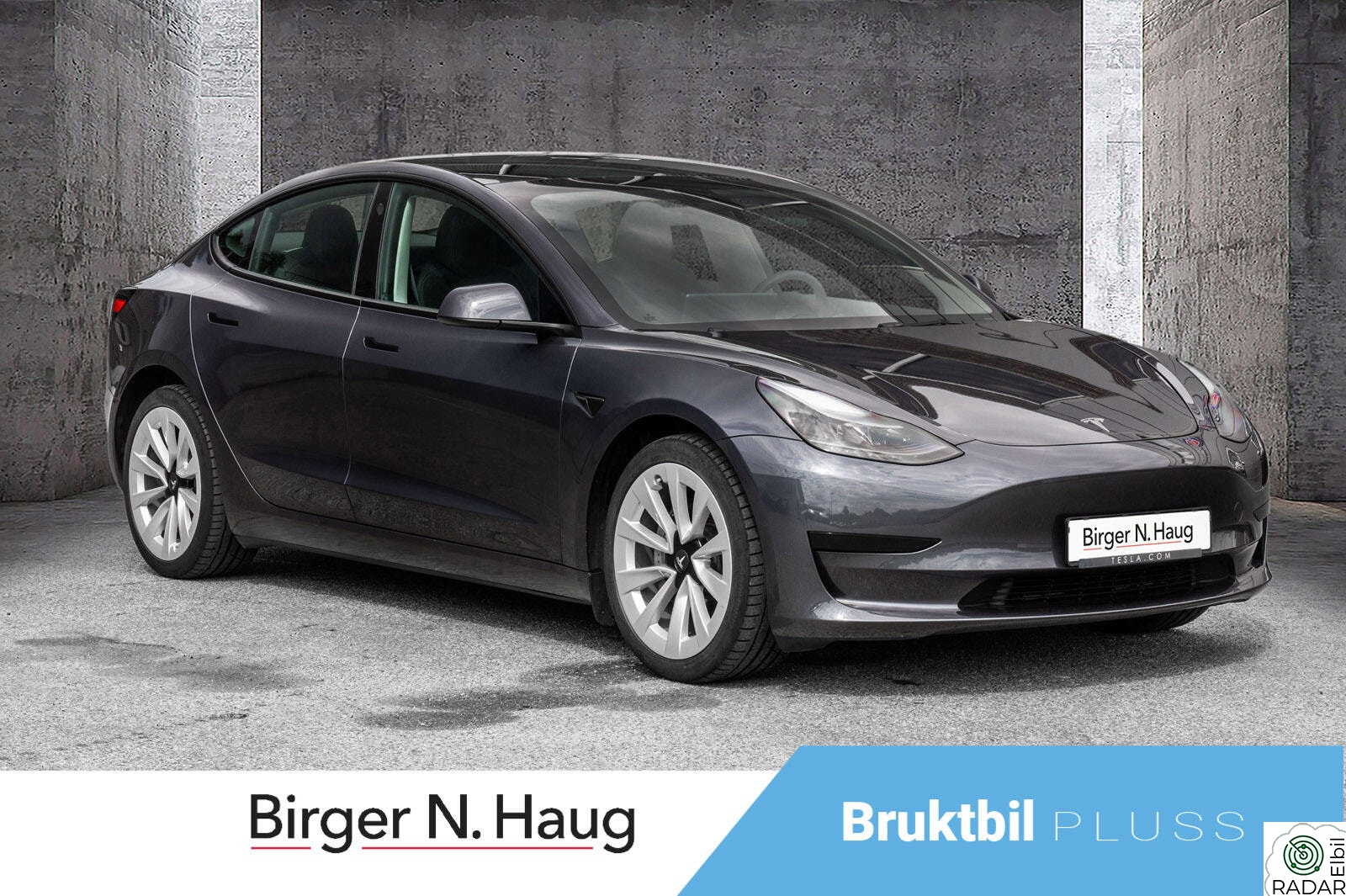 TESLA Model 3 RWD 283hk-El bakluke-hengerfeste-Varmepumpe