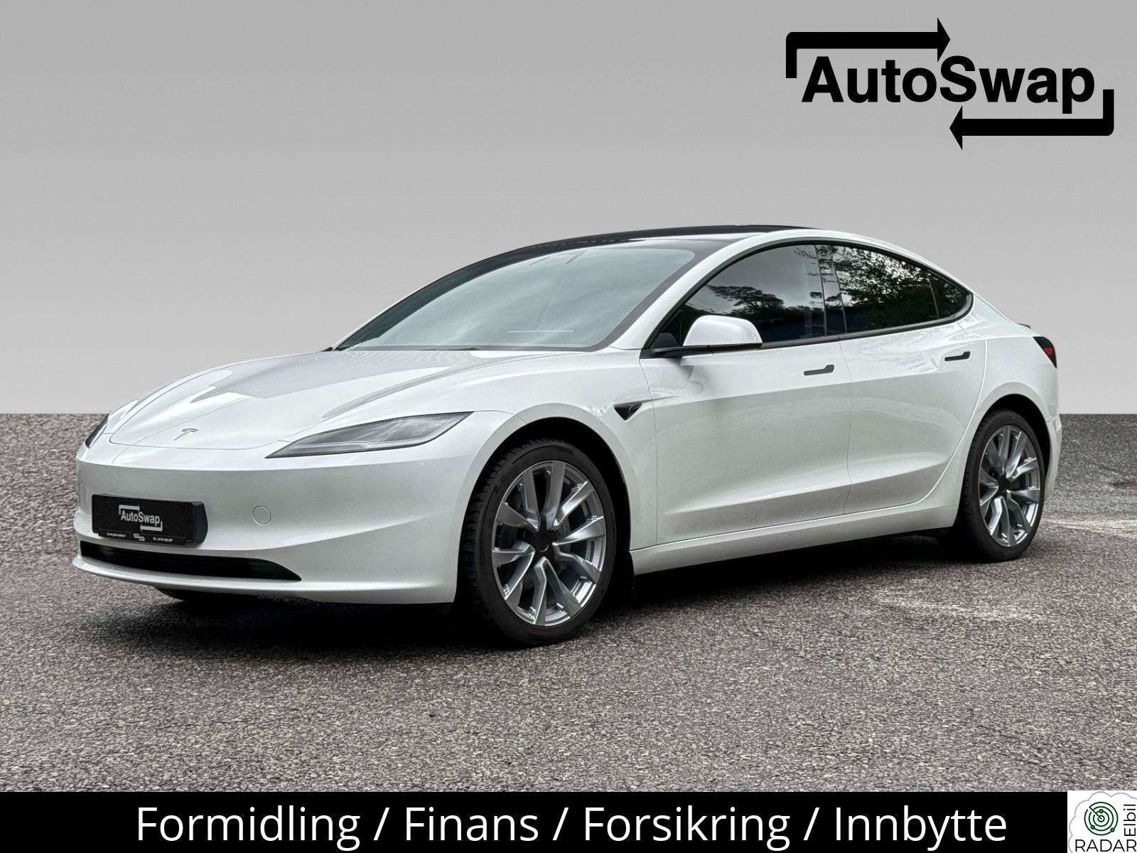 TESLA Model 3 SR RWD Highland. Som ny. Påkostet. PPF/Solfilm/Spoiler