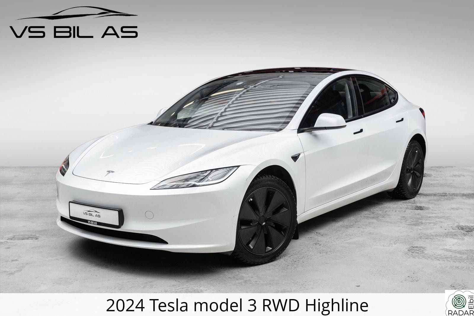 TESLA Model 3 SR/RWD/513km/Highland/Skinn/V.ratt/360/Netflix/V.pumpe