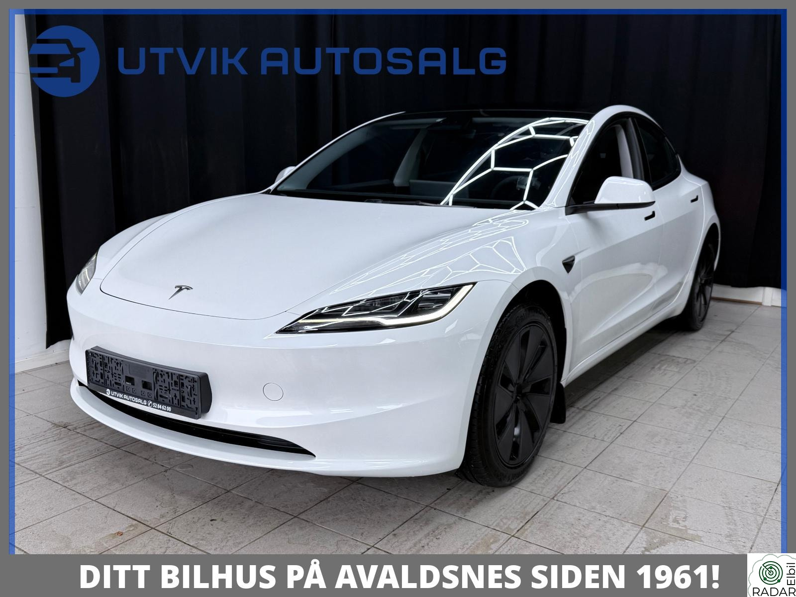 TESLA Model 3 PREMIUM HIGHLAND RWD/AUTOPILOT/PANORAMA/2 SKJERMER/