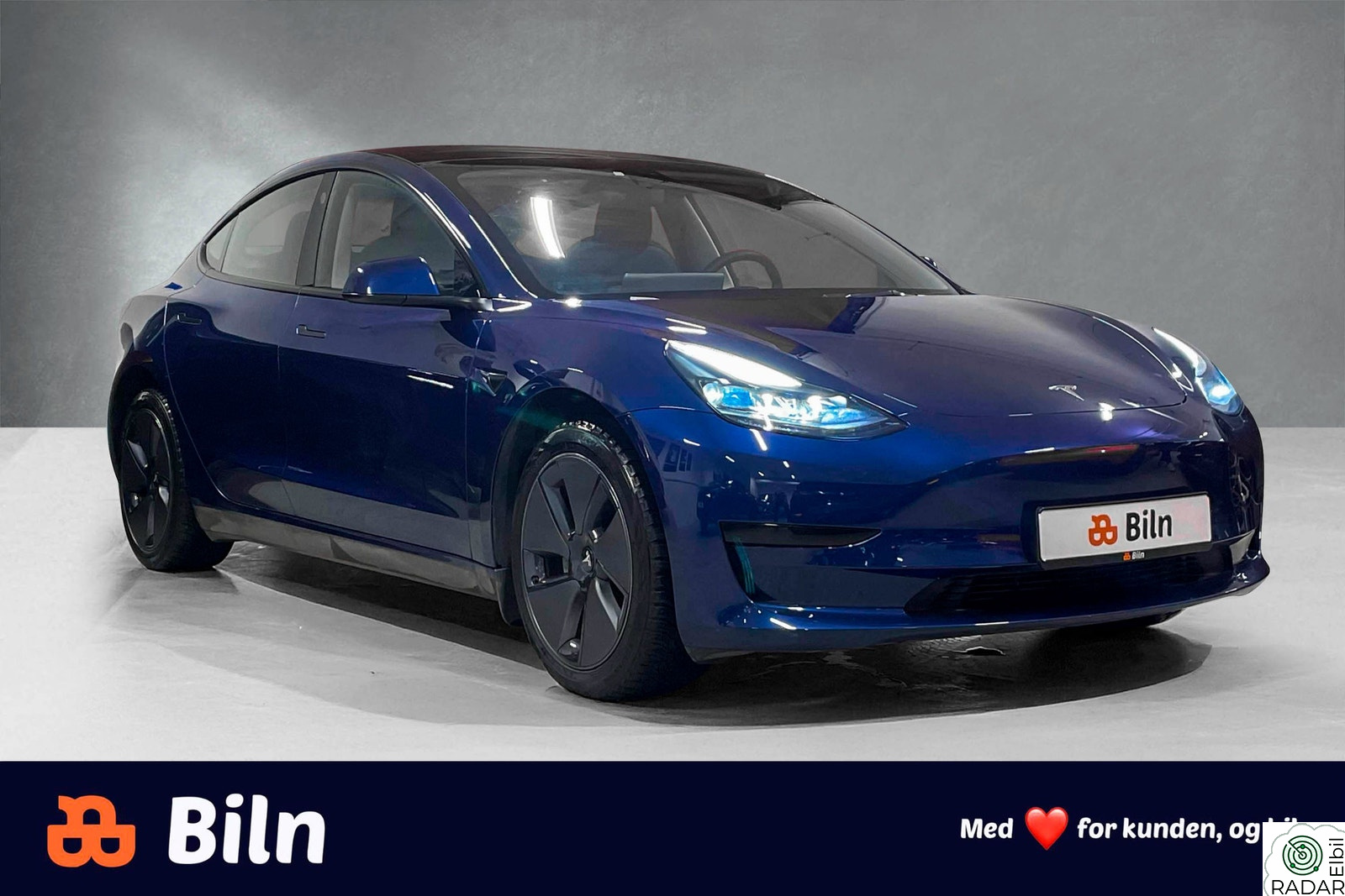 TESLA Model 3 SR 490km WLTP /Skinn/Autopilot/Varmepumpe/Panorama/LED