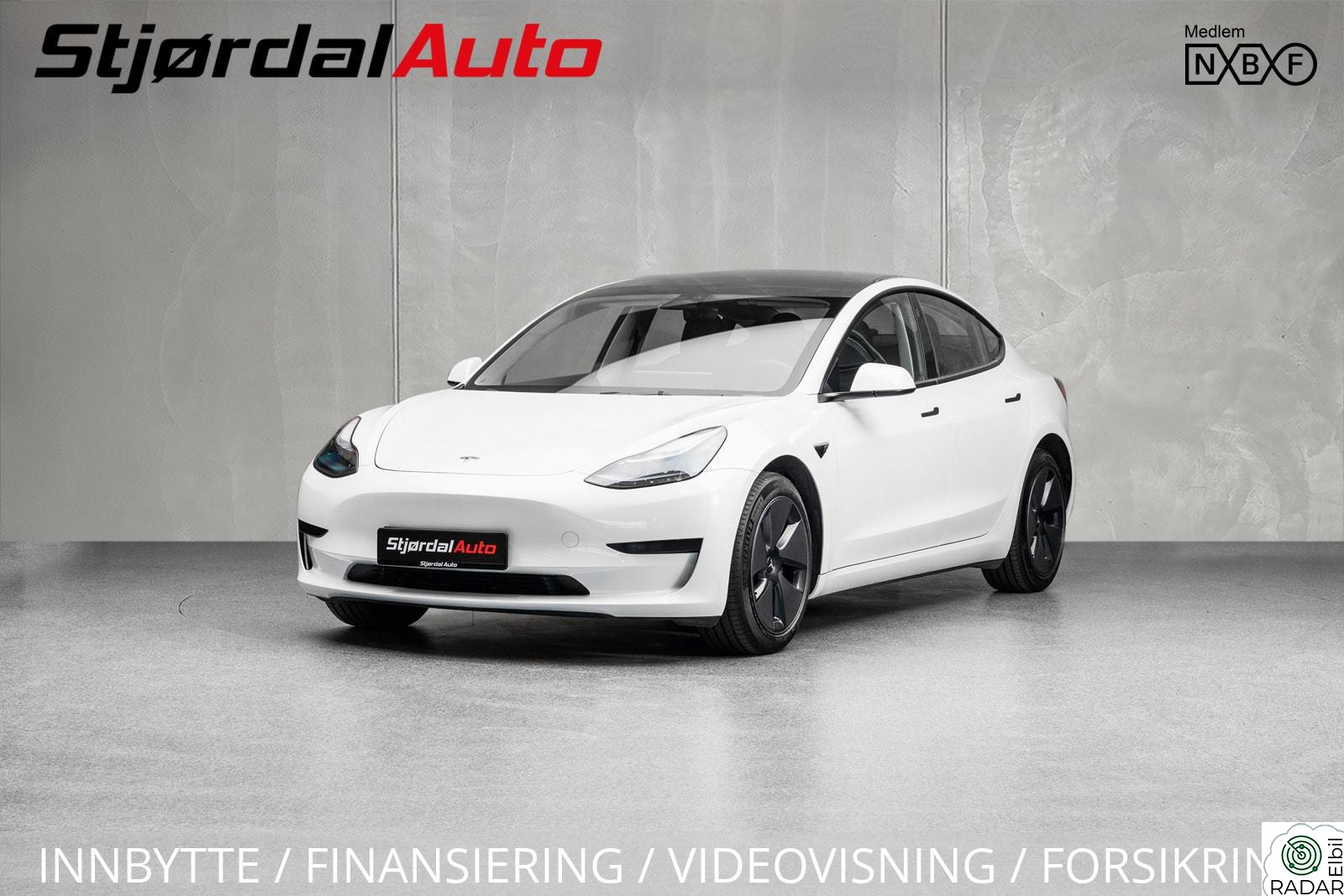 TESLA Model 3 RWD 491WLTP/LED/A.PILOT/PANO/NORSK/SKINN/S+V/NAVI/DAB+