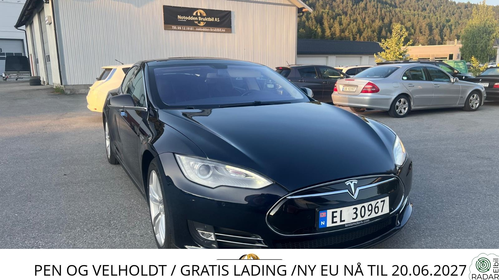 TESLA MOTORS MODEL S Pen og Velholdt S85P Performance/Ny Eu nå/Gratis Lading